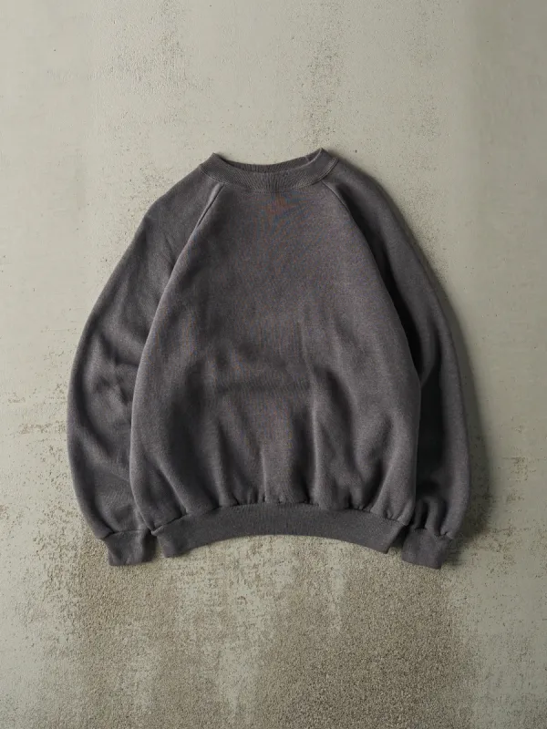 Vintage 80s Charcoal Grey Blank Crewneck (M) sold by Rebalance Vintage