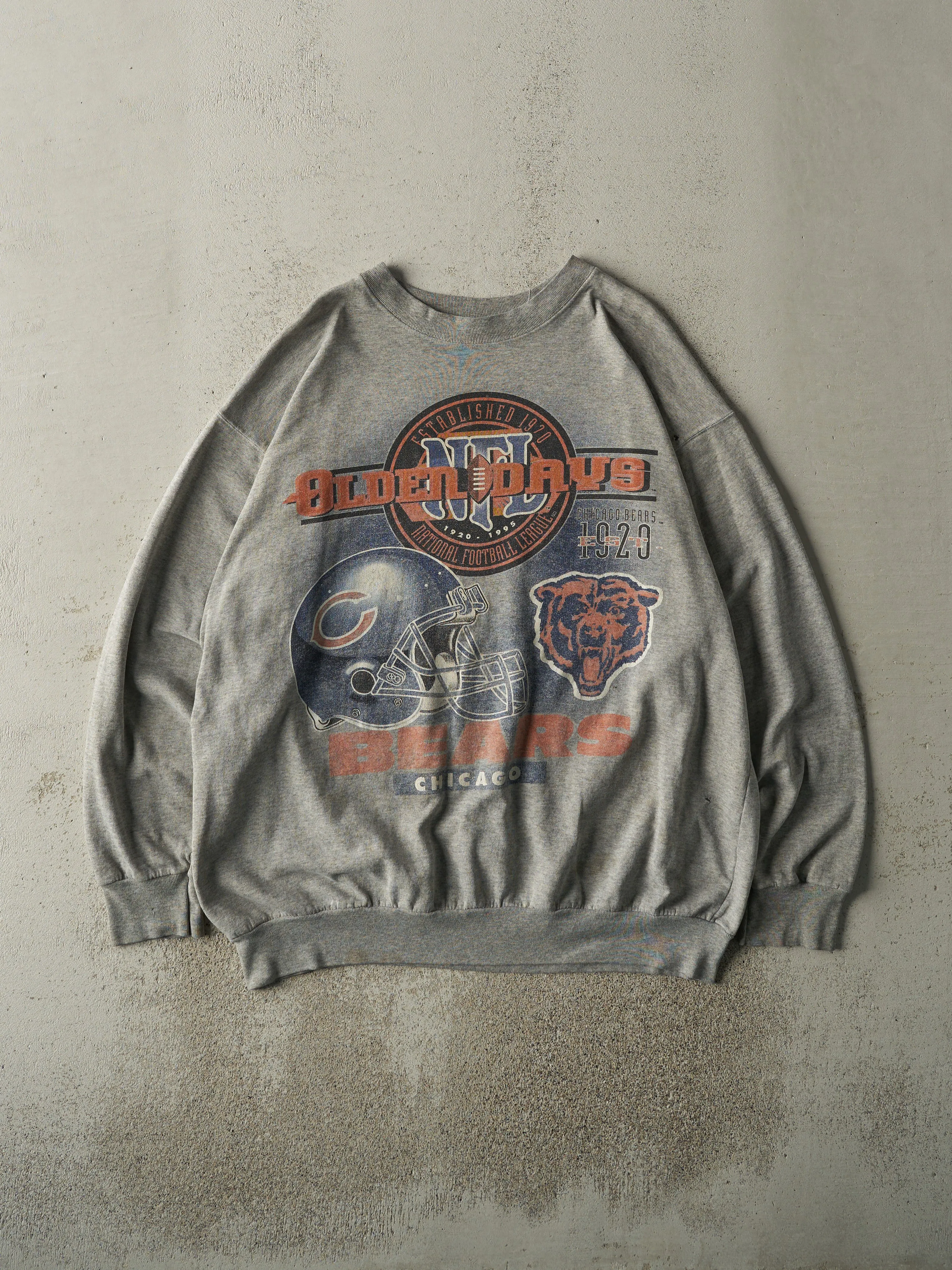 Vintage 95' Grey Chicago Bears Crewneck (XL) sold by Rebalance Vintage