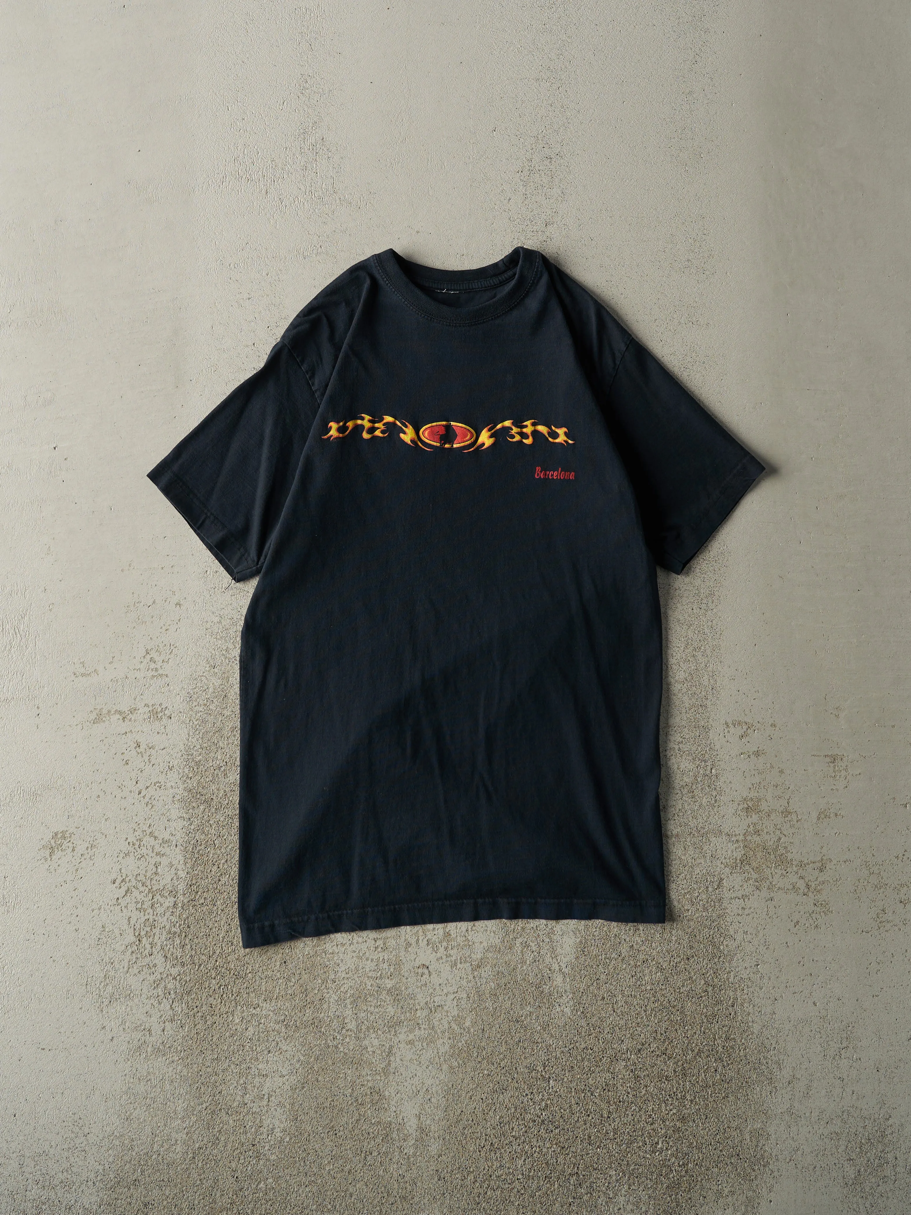 Vintage Y2K Black Barcelona Tee (S) sold by Rebalance Vintage