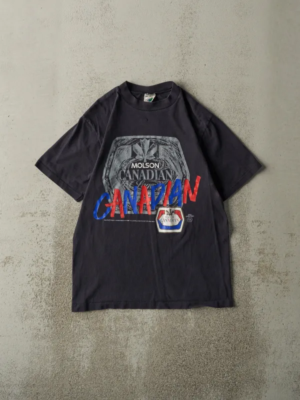 Vintage 90s Black Molson Canadian Single Stitch Tee (S/M) sold by Rebalance Vintage
