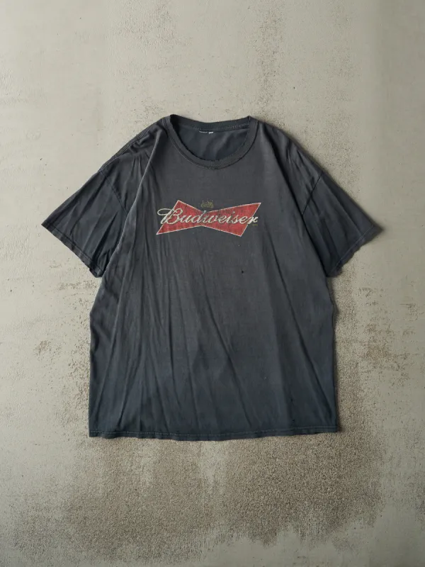 Vintage Y2K Faded Black Budweiser Tee (L) sold by Rebalance Vintage