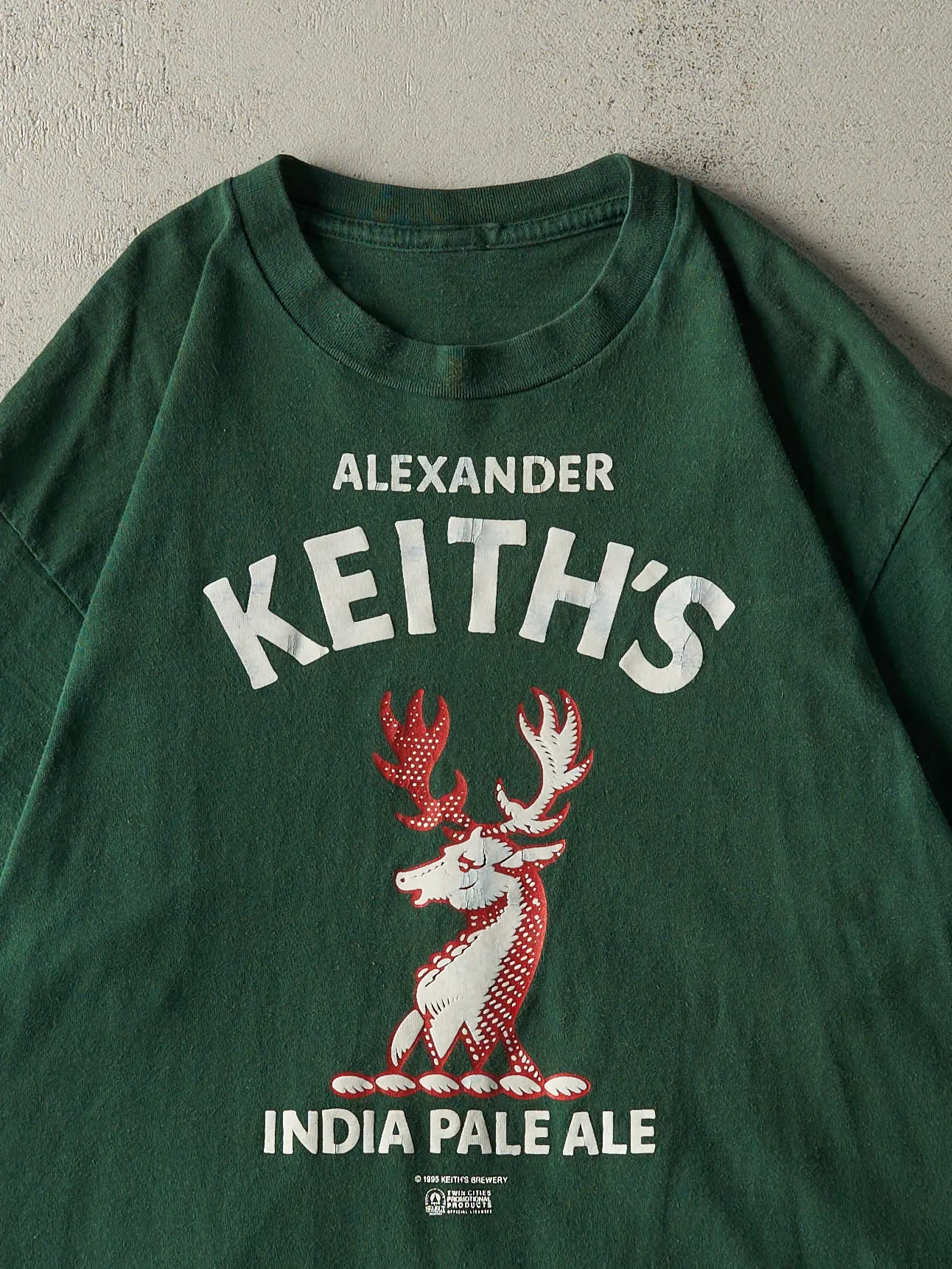 Vintage 95' Green Alexander Keiths Single Stitch Tee (M/L) sold by Rebalance Vintage product image thumbnail 2