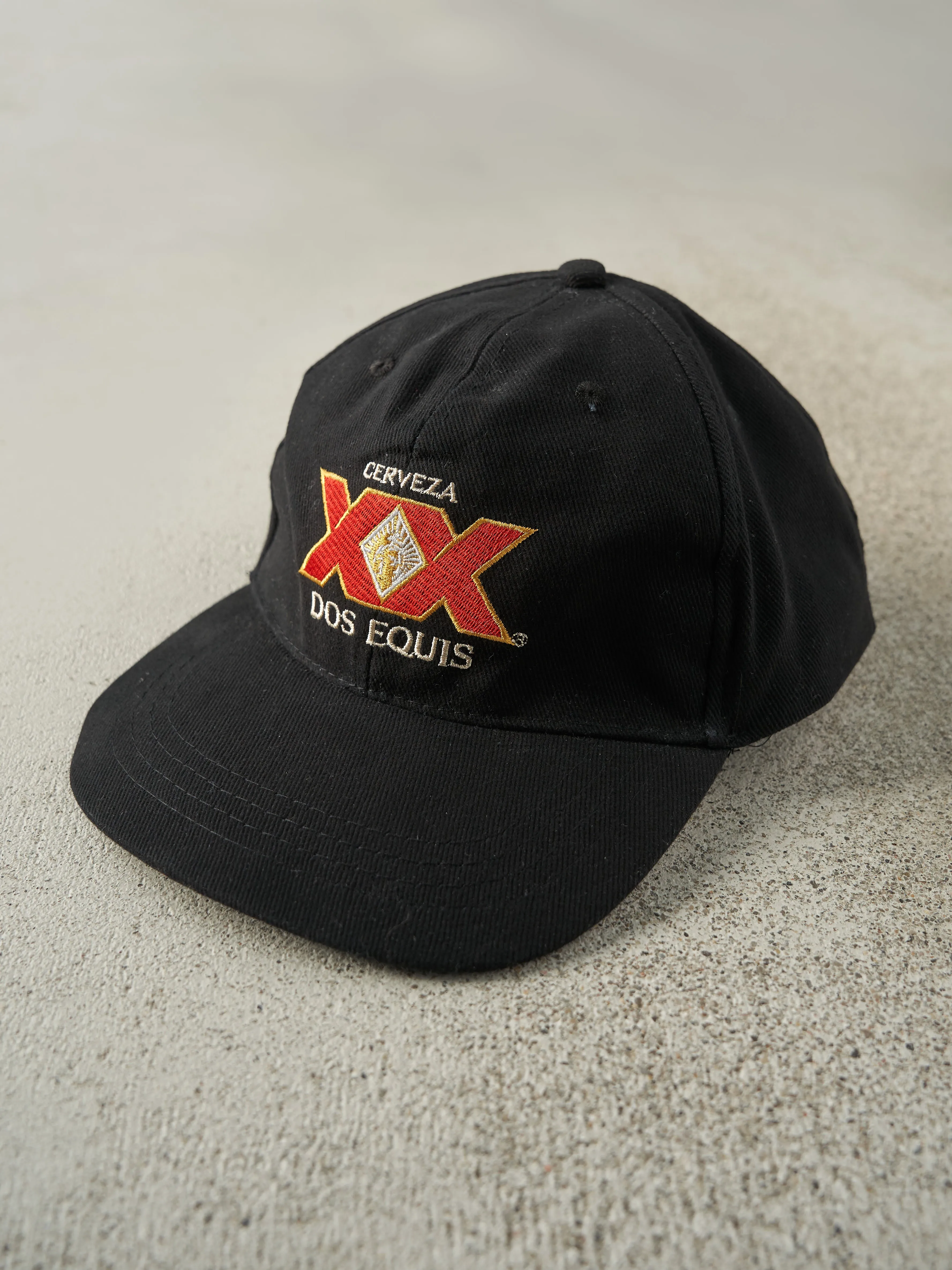 Vintage 90s Black Embroidered Cerveza XX Dos Equis Snapback sold by Rebalance Vintage product image thumbnail 2