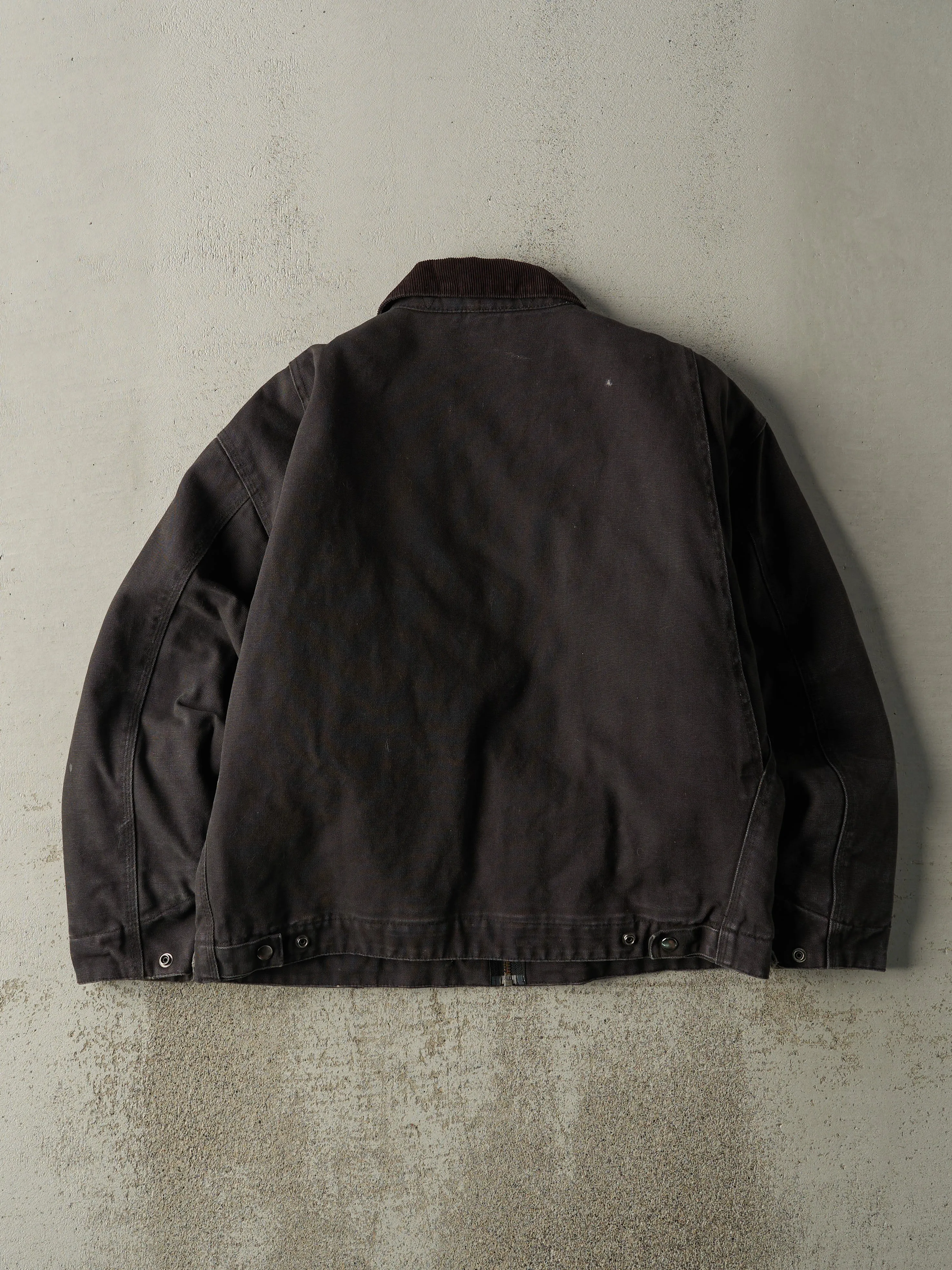 Vintage 90s Faded Black Detroit Style Work Jacket (XL) sold by Rebalance Vintage product image thumbnail 3