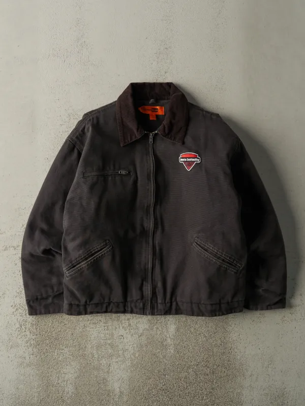 Vintage 90s Faded Black Detroit Style Work Jacket (XL) sold by Rebalance Vintage