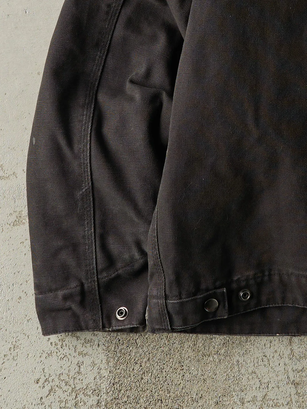 Vintage 90s Faded Black Detroit Style Work Jacket (XL) sold by Rebalance Vintage product image thumbnail 5