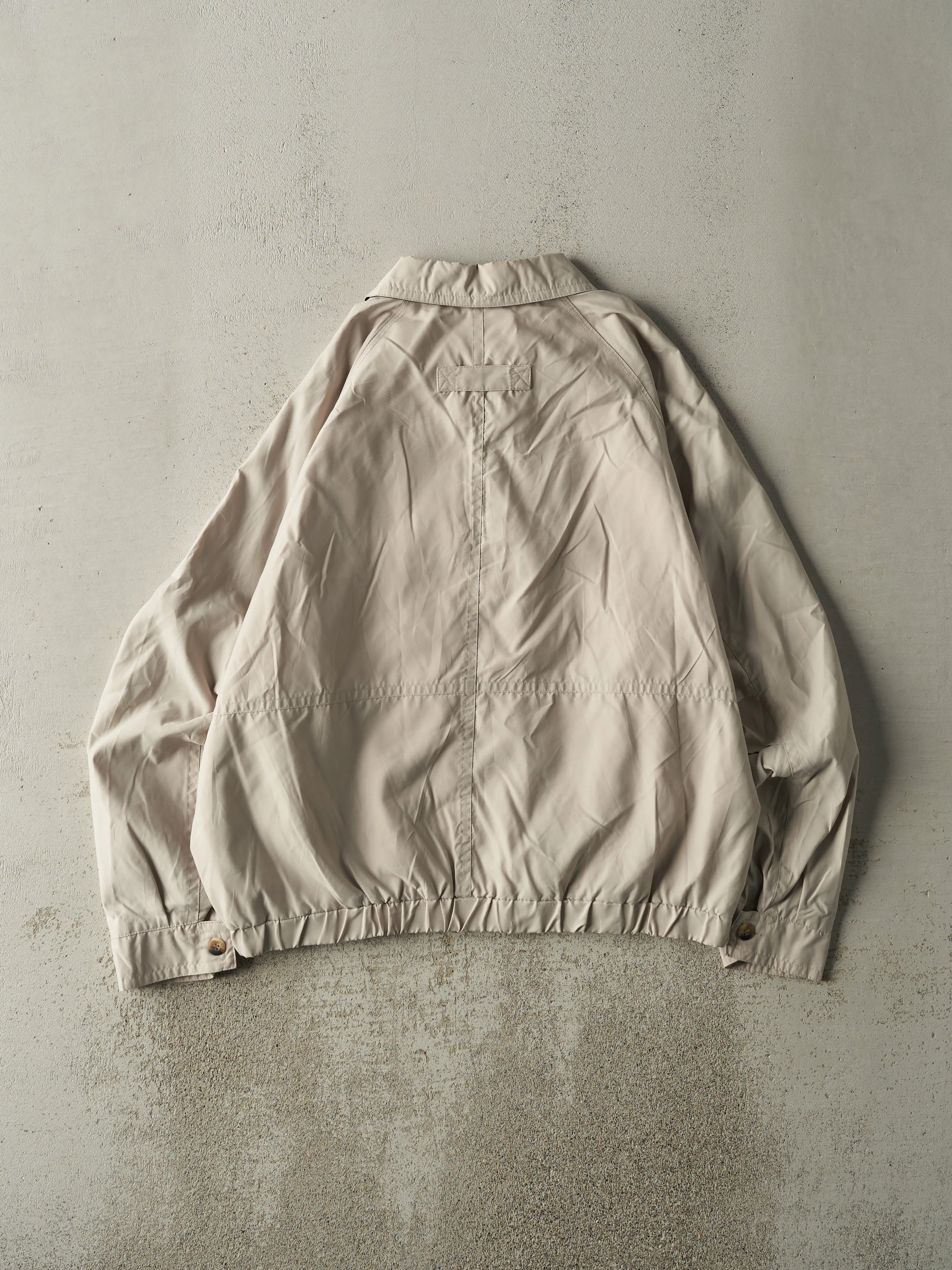 Vintage 90s Beige St Johns Bay Harrington Jacket (L) sold by Rebalance Vintage product image thumbnail 2