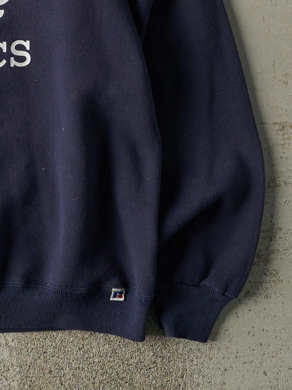 Vintage 90s Navy Blue Russell Athletic Roots Crewneck (L) sold by Rebalance Vintage product image thumbnail 3