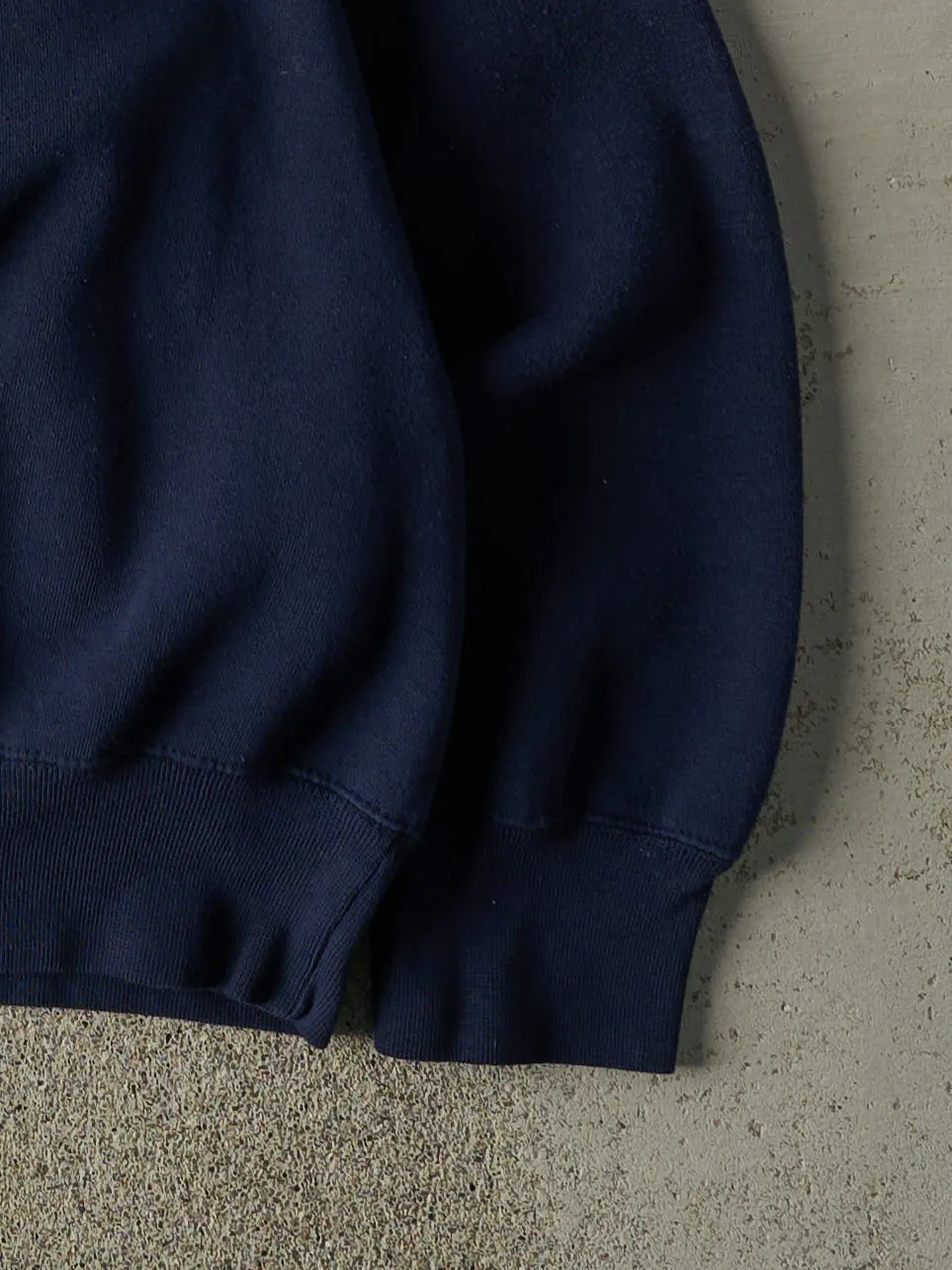 Vintage 90s Navy Blue Notre Dame Fighting Irish Crewneck (L/XL) sold by Rebalance Vintage product image thumbnail 3