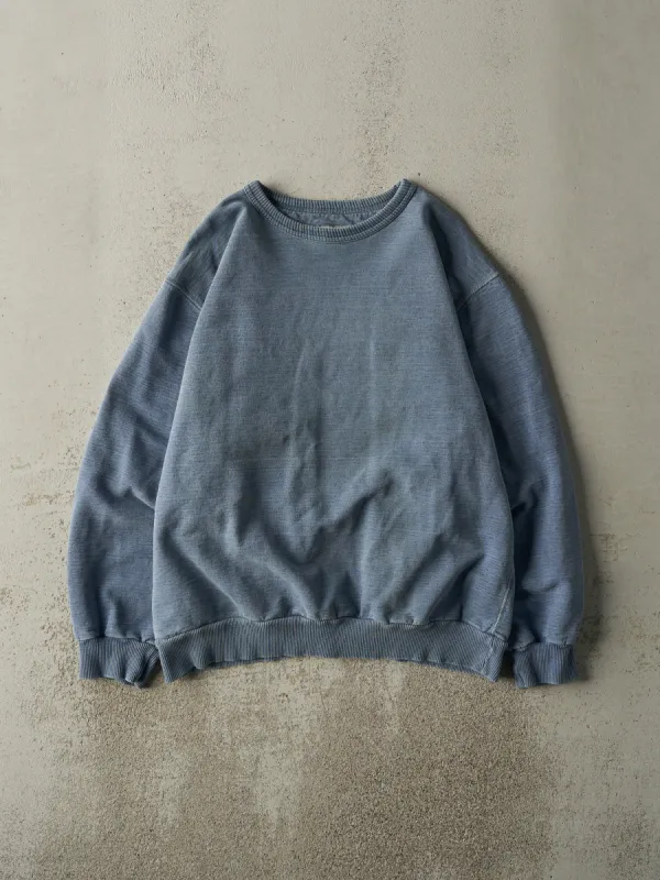 Vintage Y2K Washed Blue Blank Wind River Crewneck (L) sold by Rebalance Vintage
