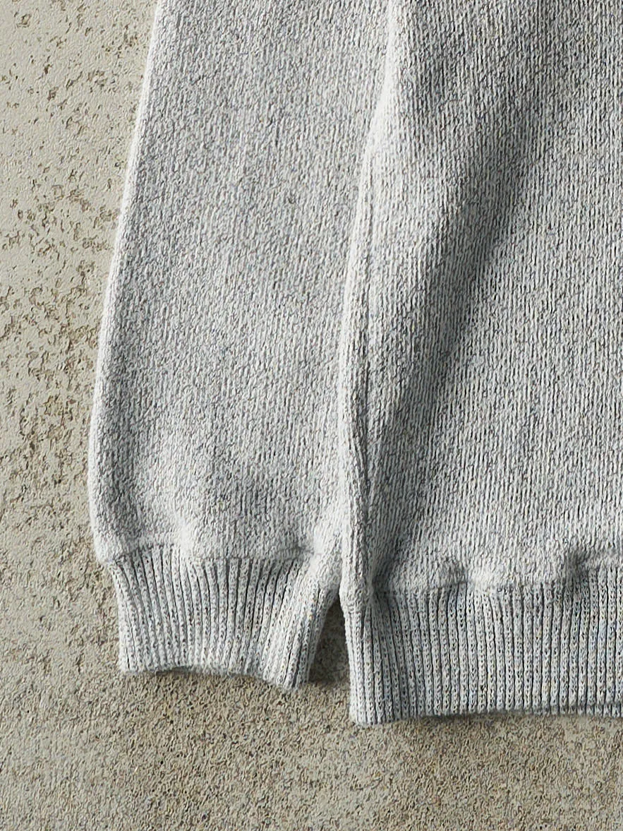Vintage Y2K Grey Sag Harbour New York Weaved Crewneck (S/M) sold by Rebalance Vintage product image thumbnail 3
