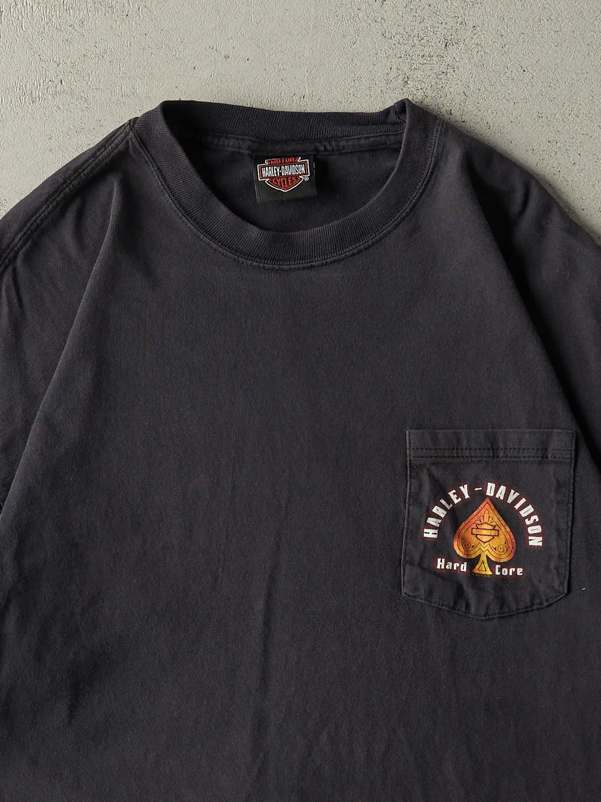 Vintage 11' Faded Black South Carolina Harley Davidson Pocket Tee (M/L) sold by Rebalance Vintage product image thumbnail 3