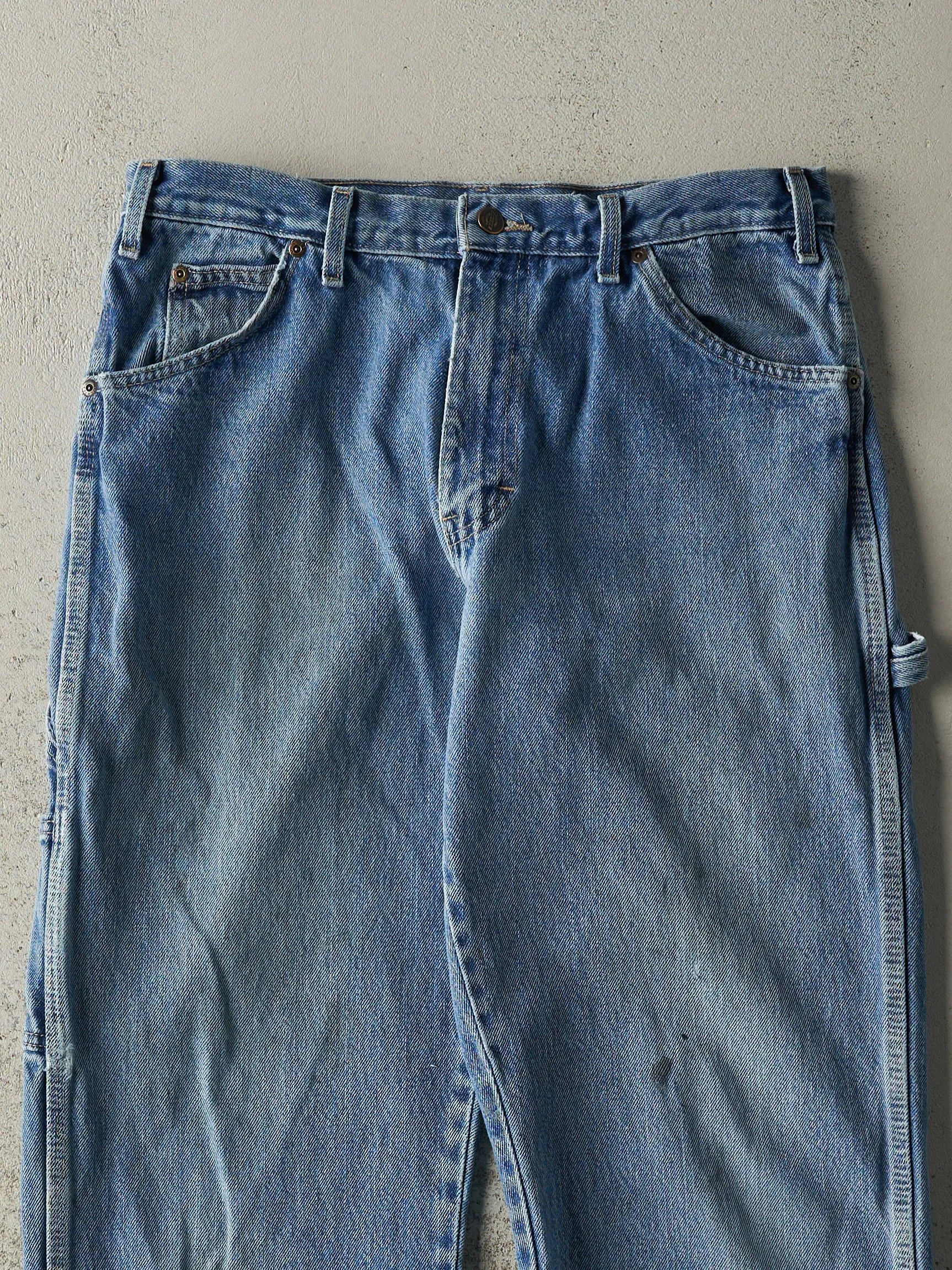 Vintage 90s Light Wash Dickies Carpenter Jeans (33x33) sold by Rebalance Vintage product image thumbnail 4