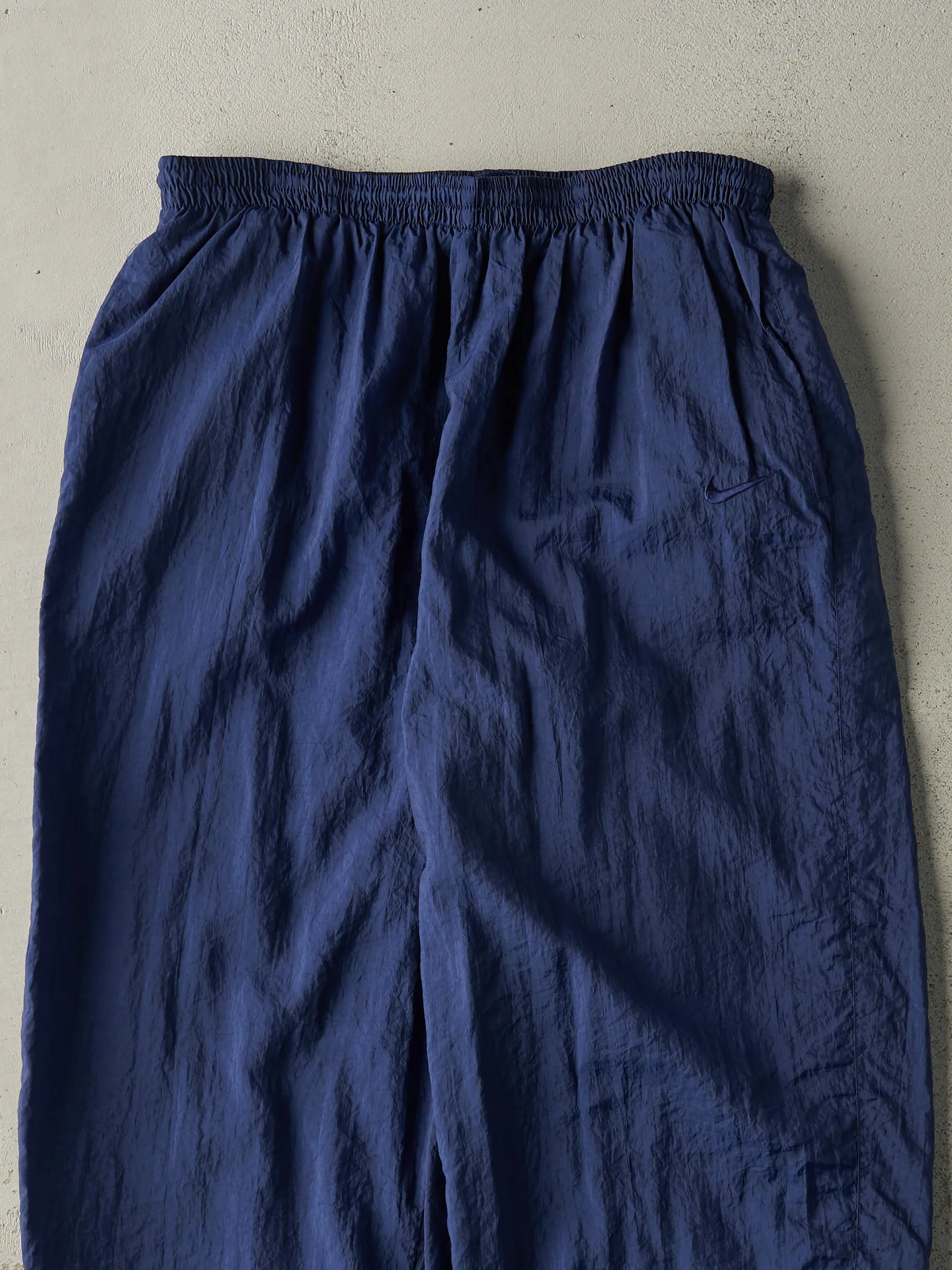 Vintage 90s Navy Blue Nike Windbreaker Pants (31x32.5) sold by Rebalance Vintage product image thumbnail 3