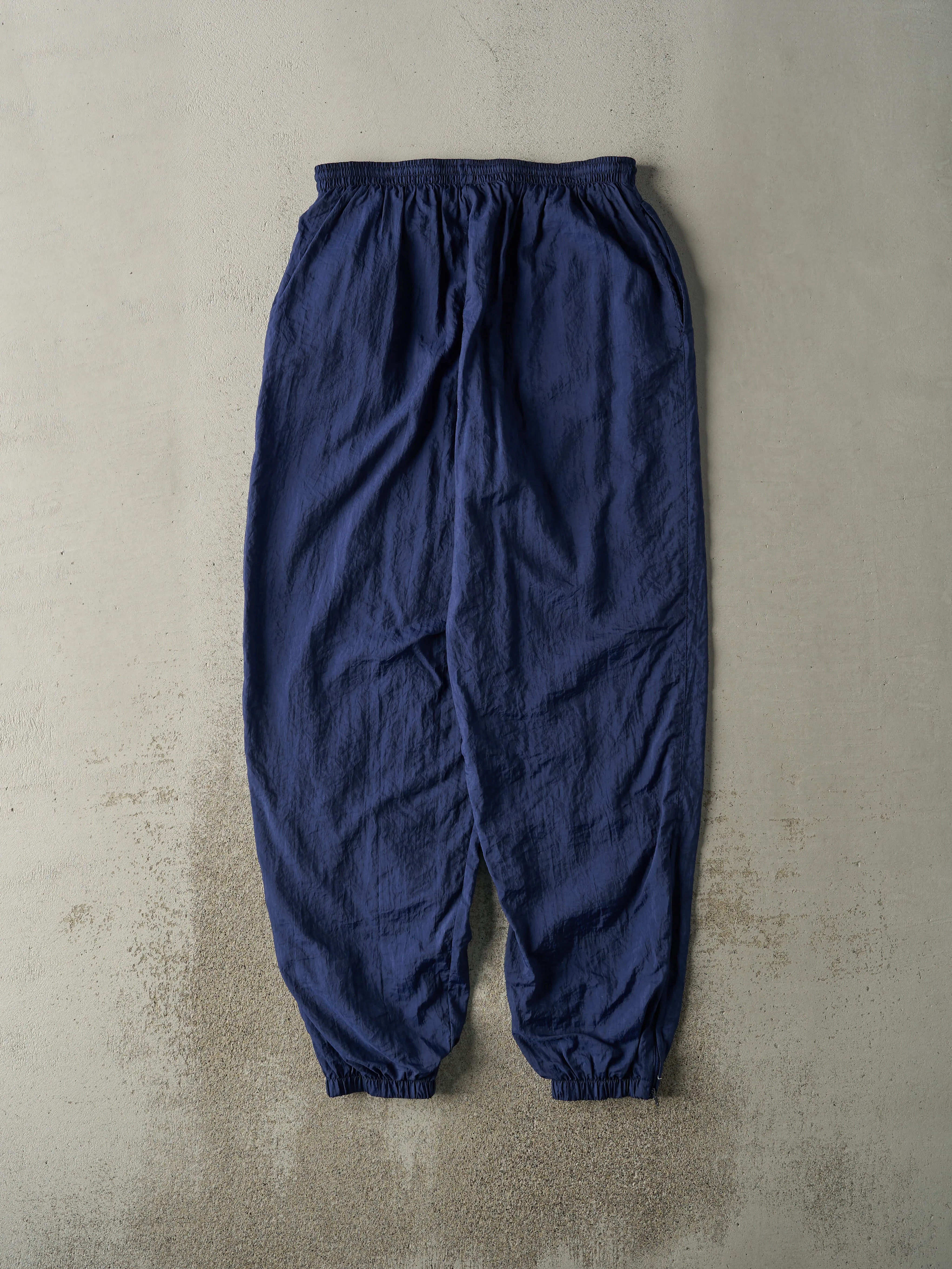 Vintage 90s Navy Blue Nike Windbreaker Pants (31x32.5) sold by Rebalance Vintage product image thumbnail 2