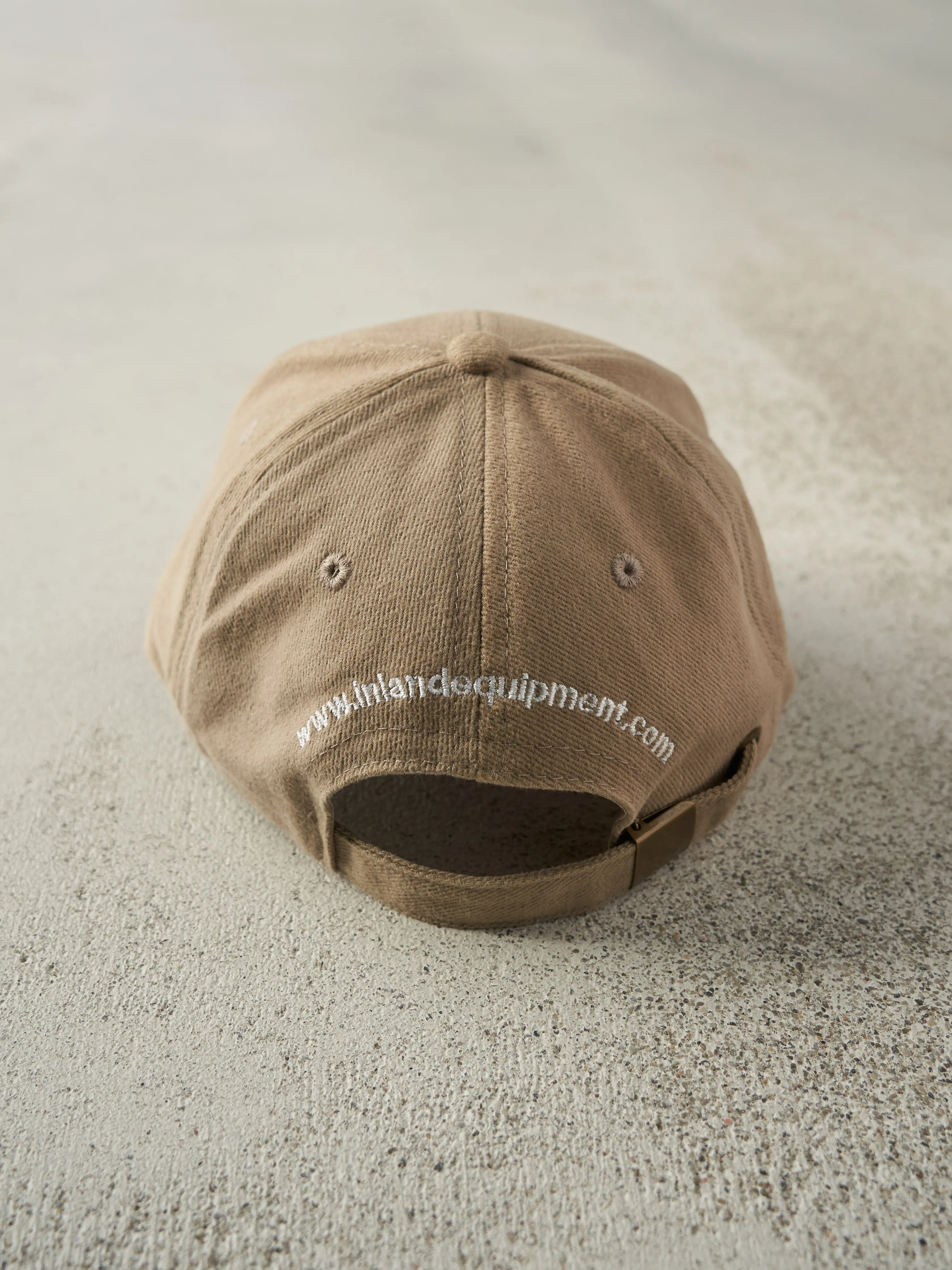 Vintage 90s Beige Inland Equipment Sales Embroidered Strap Back Hat sold by Rebalance Vintage product image thumbnail 3