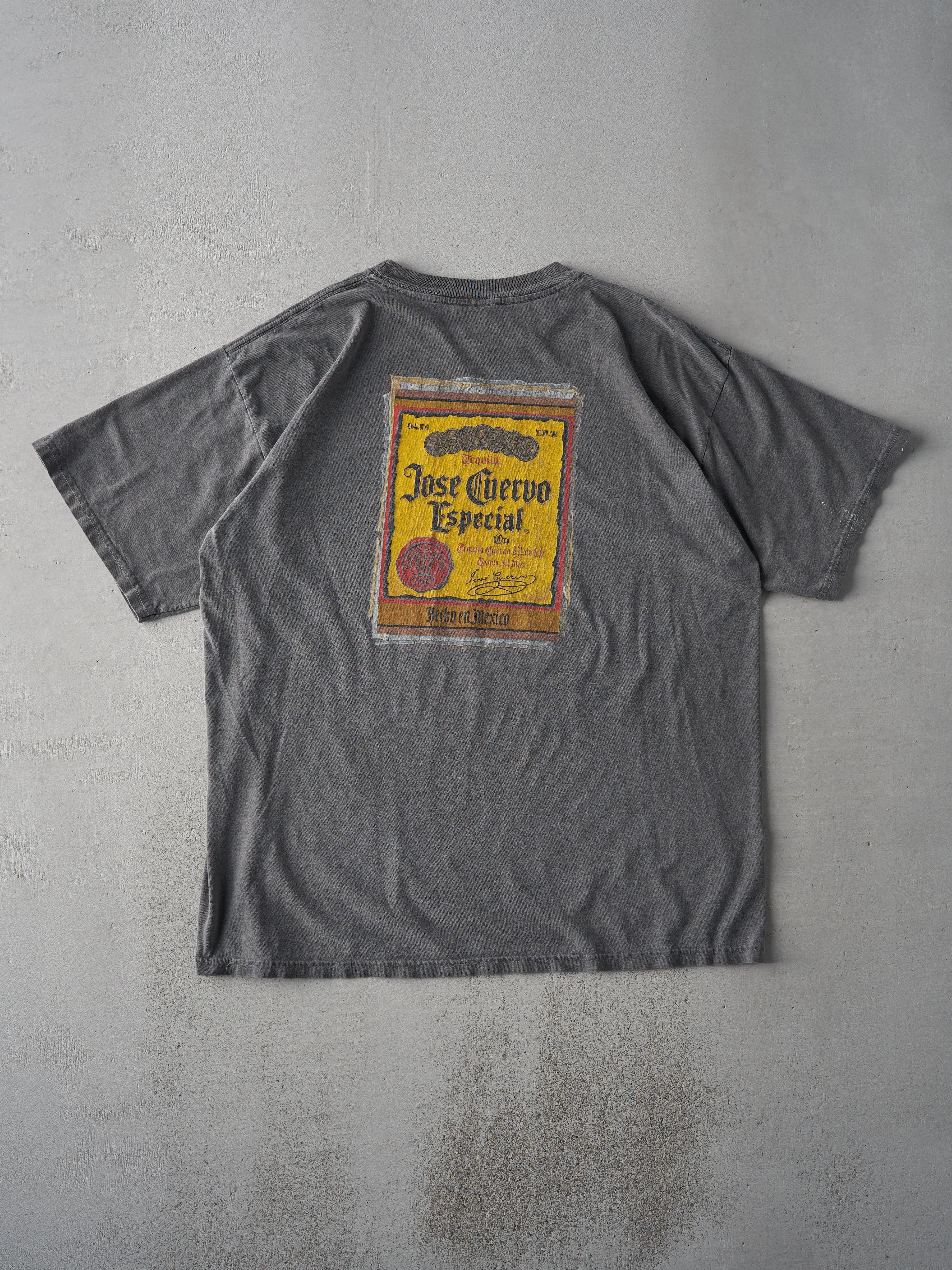 Vintage 90s Washed Grey Jose Cuervo Tee (L) sold by Rebalance Vintage product image thumbnail 2