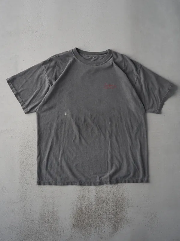 Vintage 90s Washed Grey Jose Cuervo Tee (L) sold by Rebalance Vintage