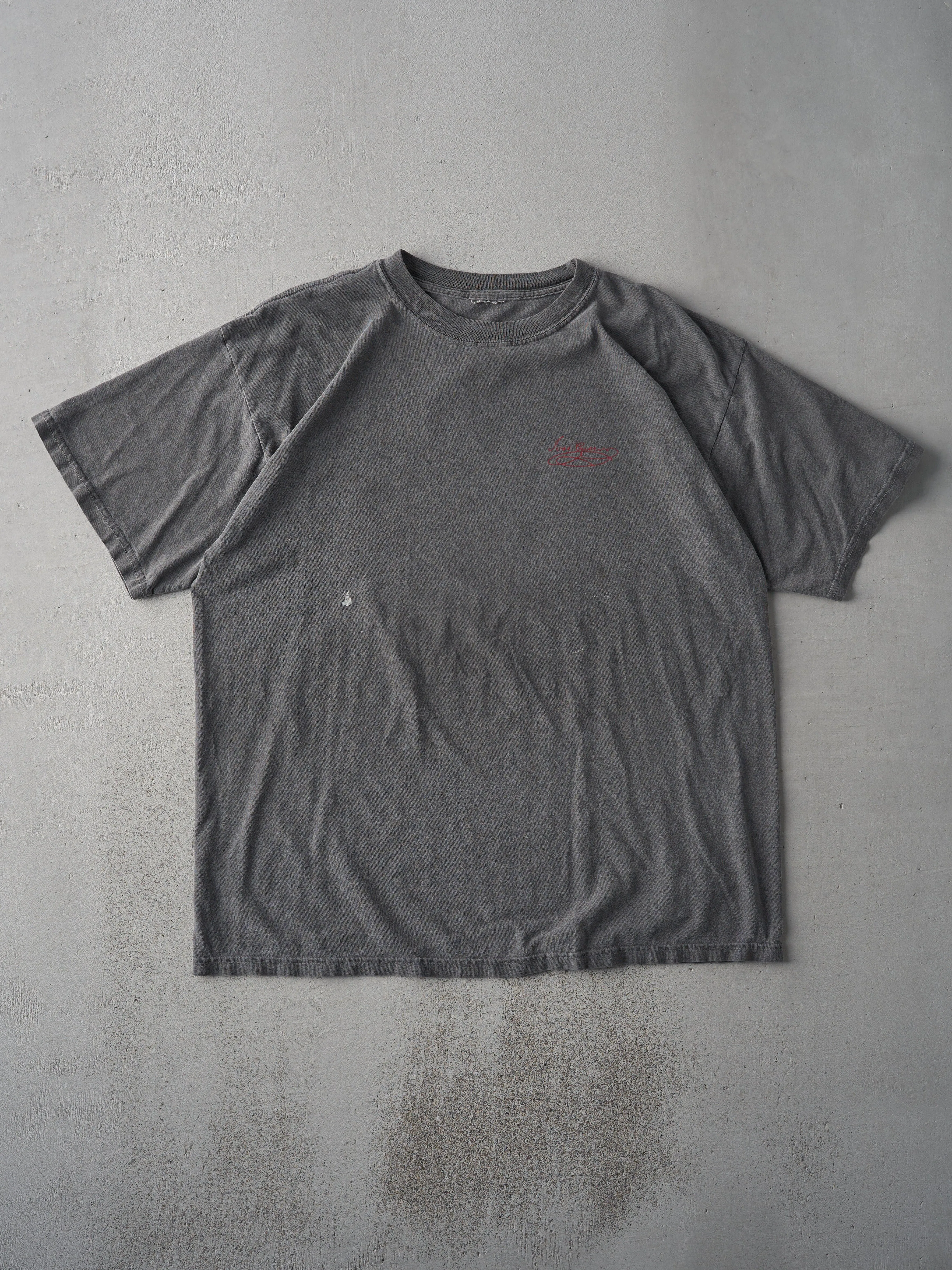 Vintage 90s Washed Grey Jose Cuervo Tee (L) sold by Rebalance Vintage