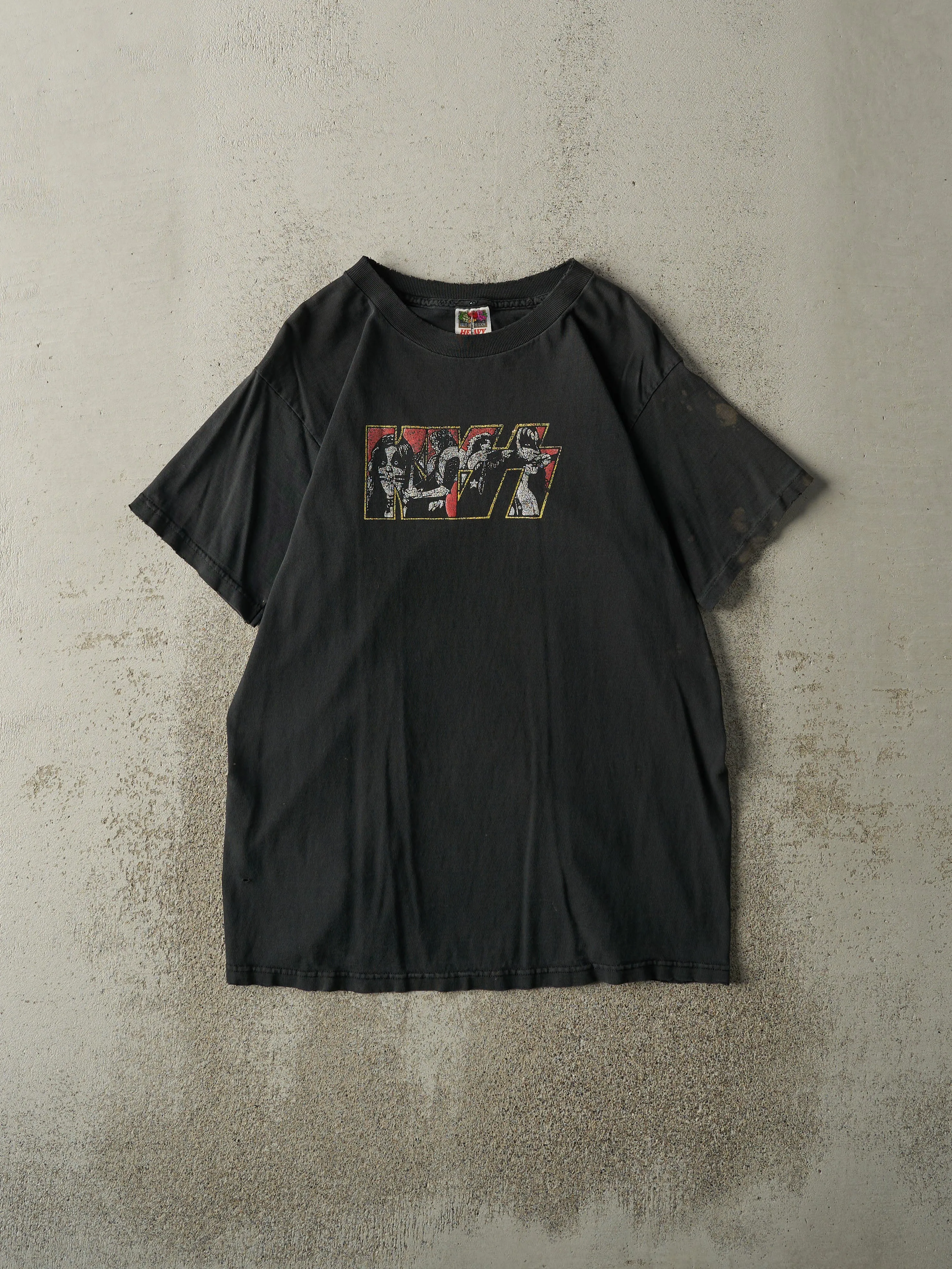 Vintage 90s Black Kiss Tee (M) sold by Rebalance Vintage