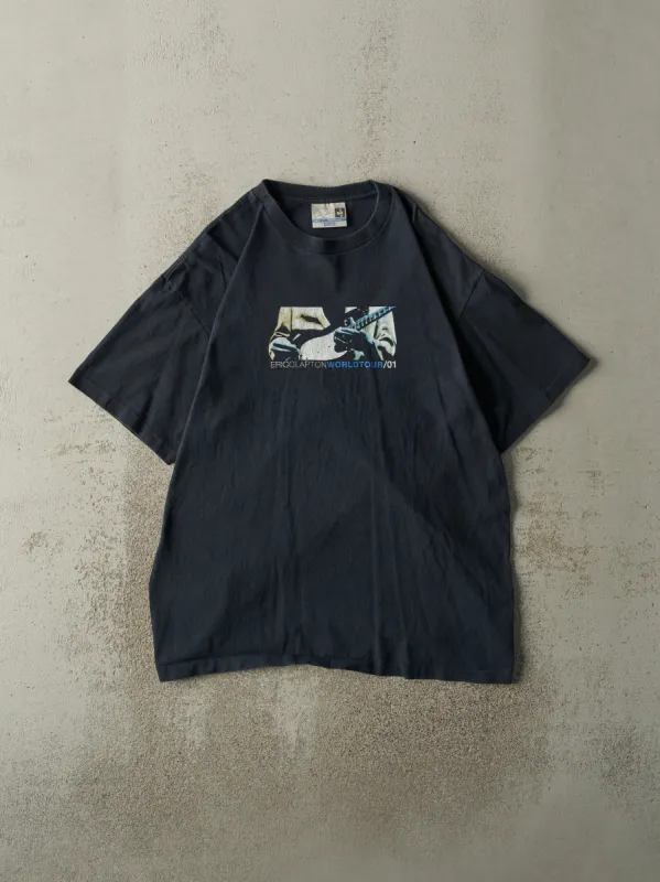 Vintage 01' Black Eric Clapton World Tour Single Stitch Tee (L/XL) sold by Rebalance Vintage