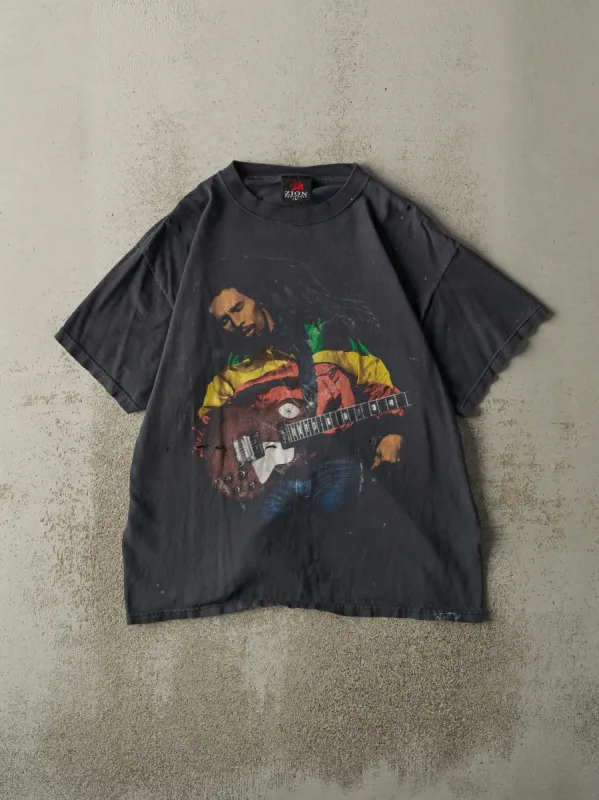 Vintage Y2K Faded Black Bob Marley Tee (M) made by Rebalance Vintage