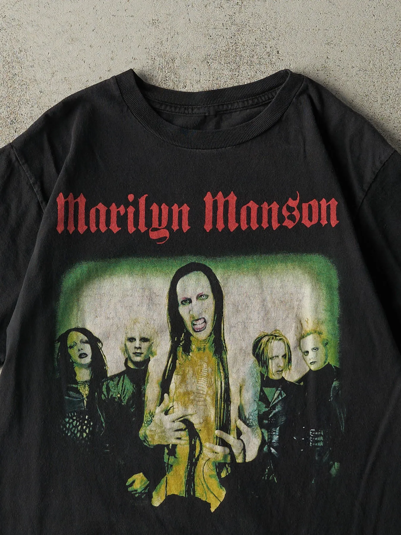 Vintage 13' Black Marilyn Manson Tee (S) sold by Rebalance Vintage product image thumbnail 2