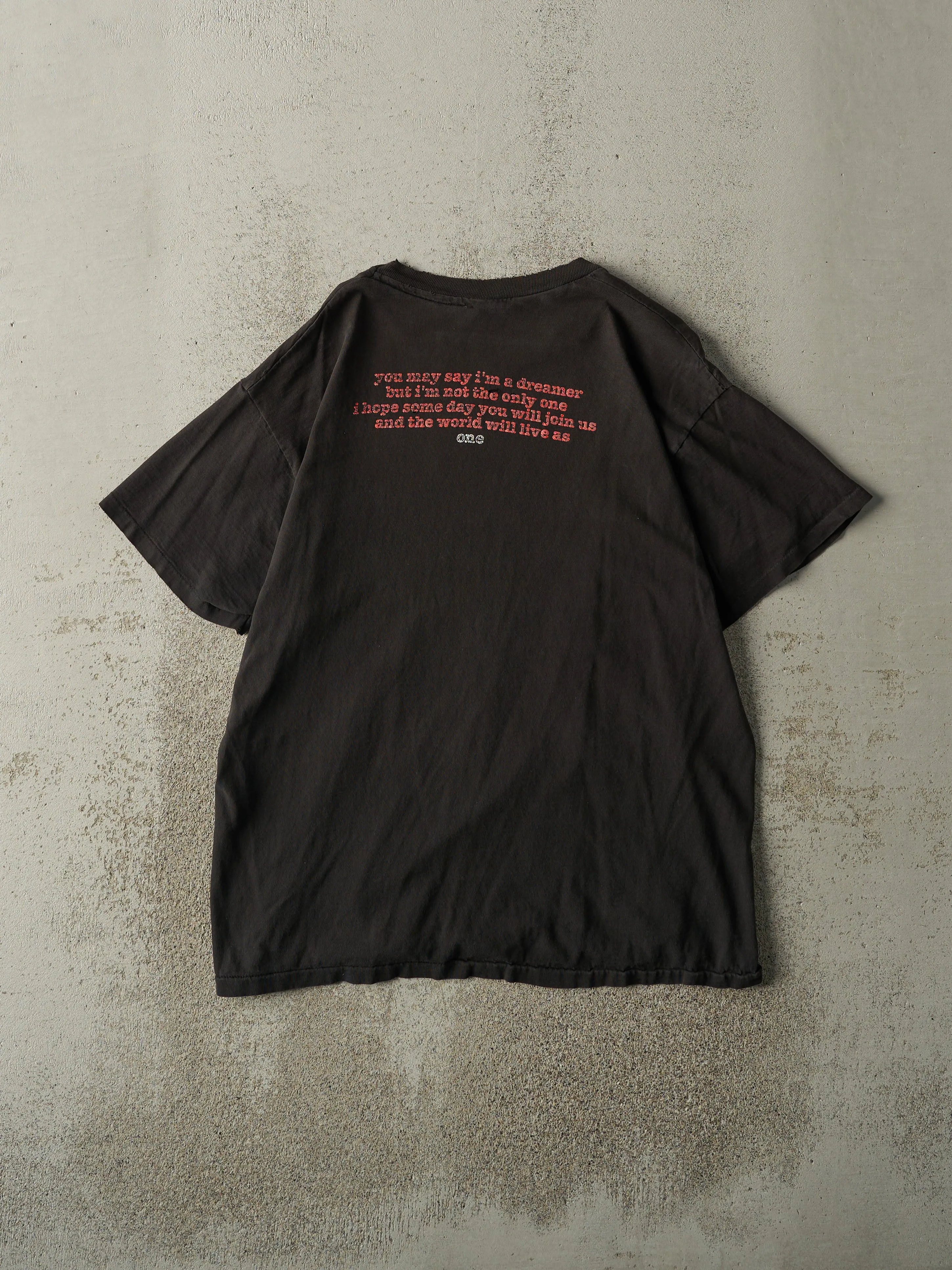 Vintage 91' Black John Lennon Imagine Tee (M) sold by Rebalance Vintage product image thumbnail 2