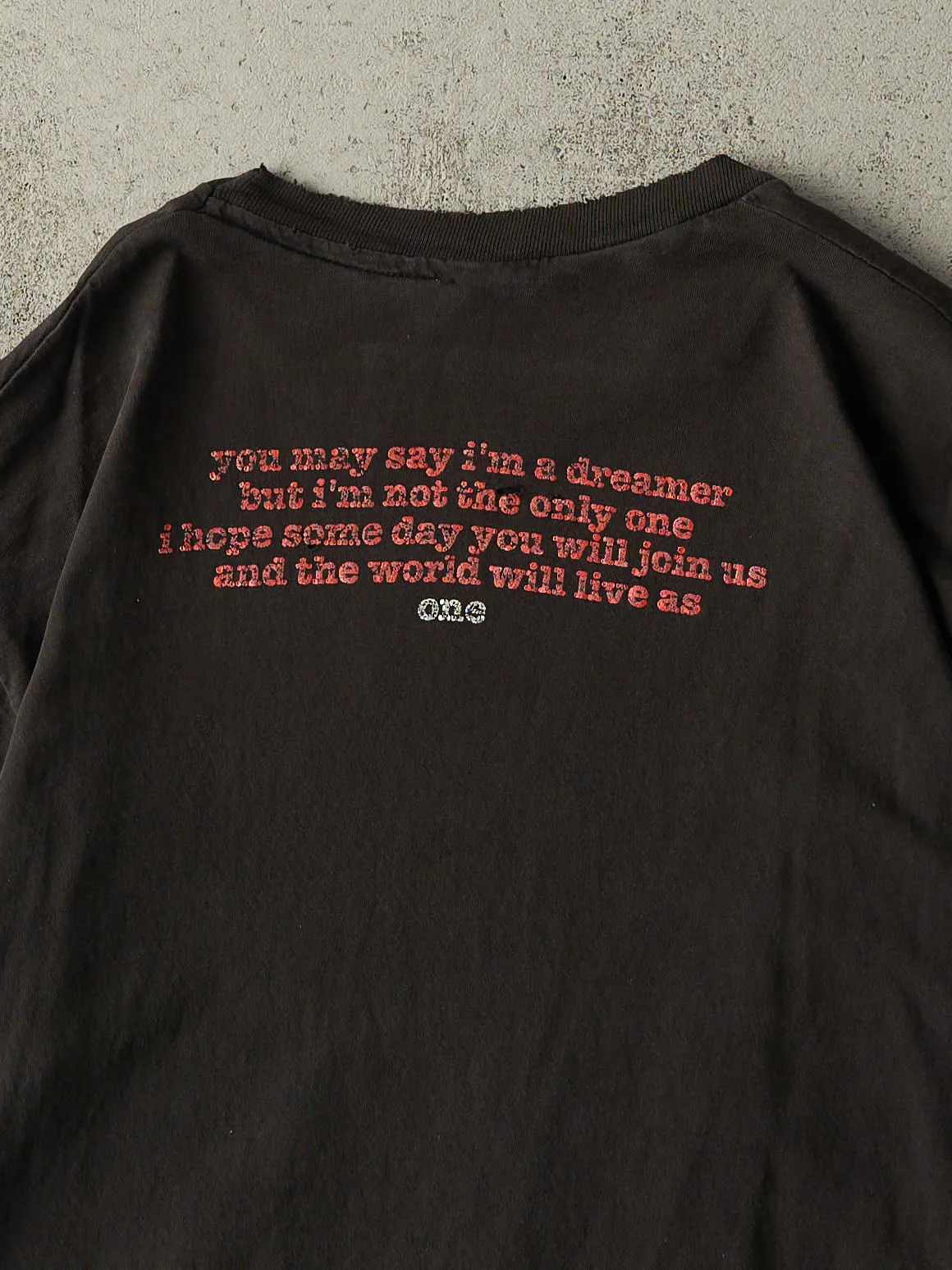 Vintage 91' Black John Lennon Imagine Tee (M) sold by Rebalance Vintage product image thumbnail 4