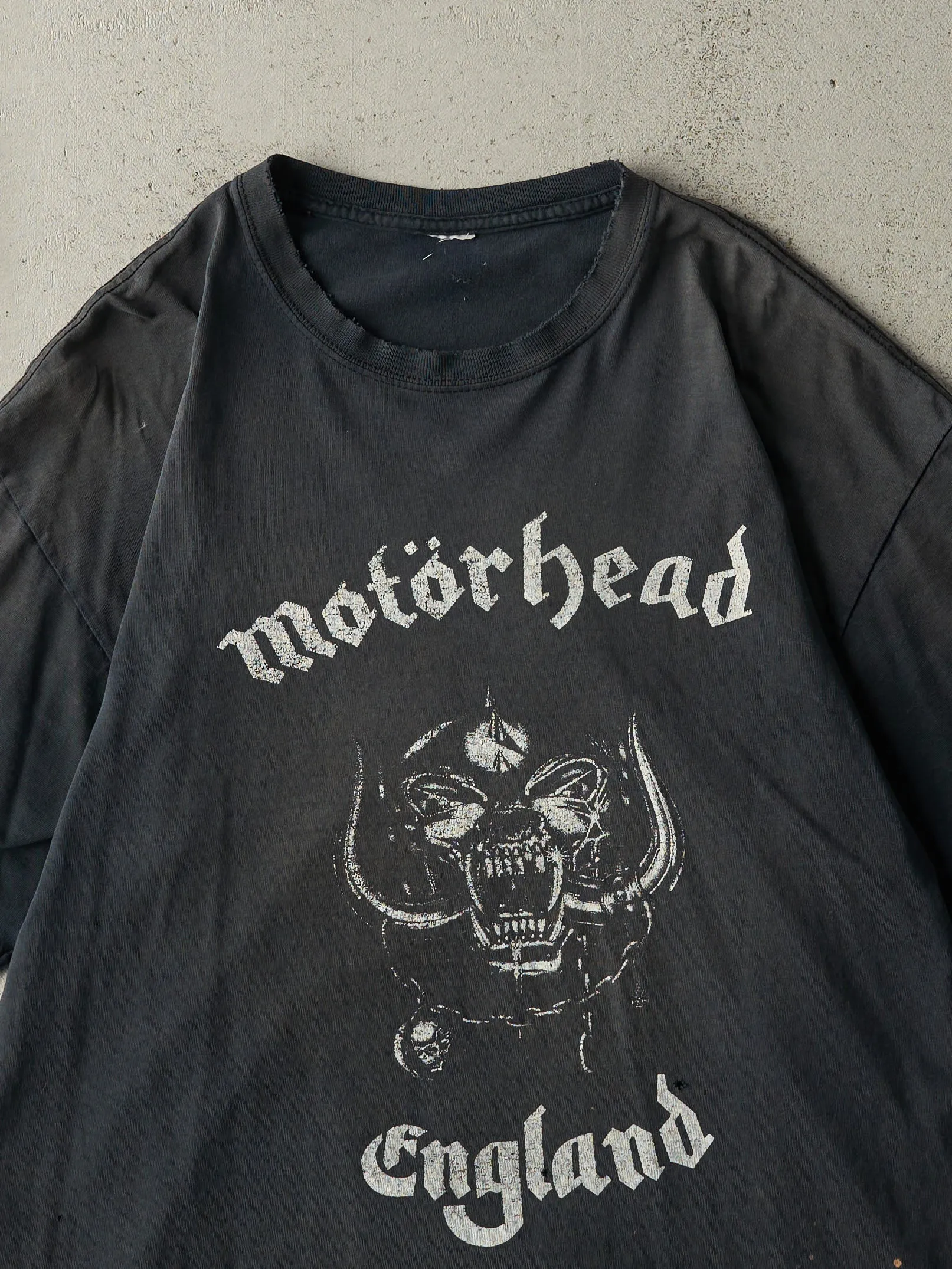 Vintage Y2K Sun Faded Black Motorhead Tee (L) sold by Rebalance Vintage product image thumbnail 4