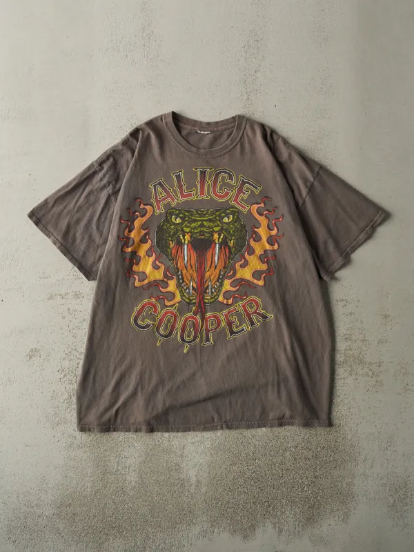 Vintage 13' Charcoal Grey Alice Cooper Raise the Dead Tour Tee (XL/XXL) sold by Rebalance Vintage