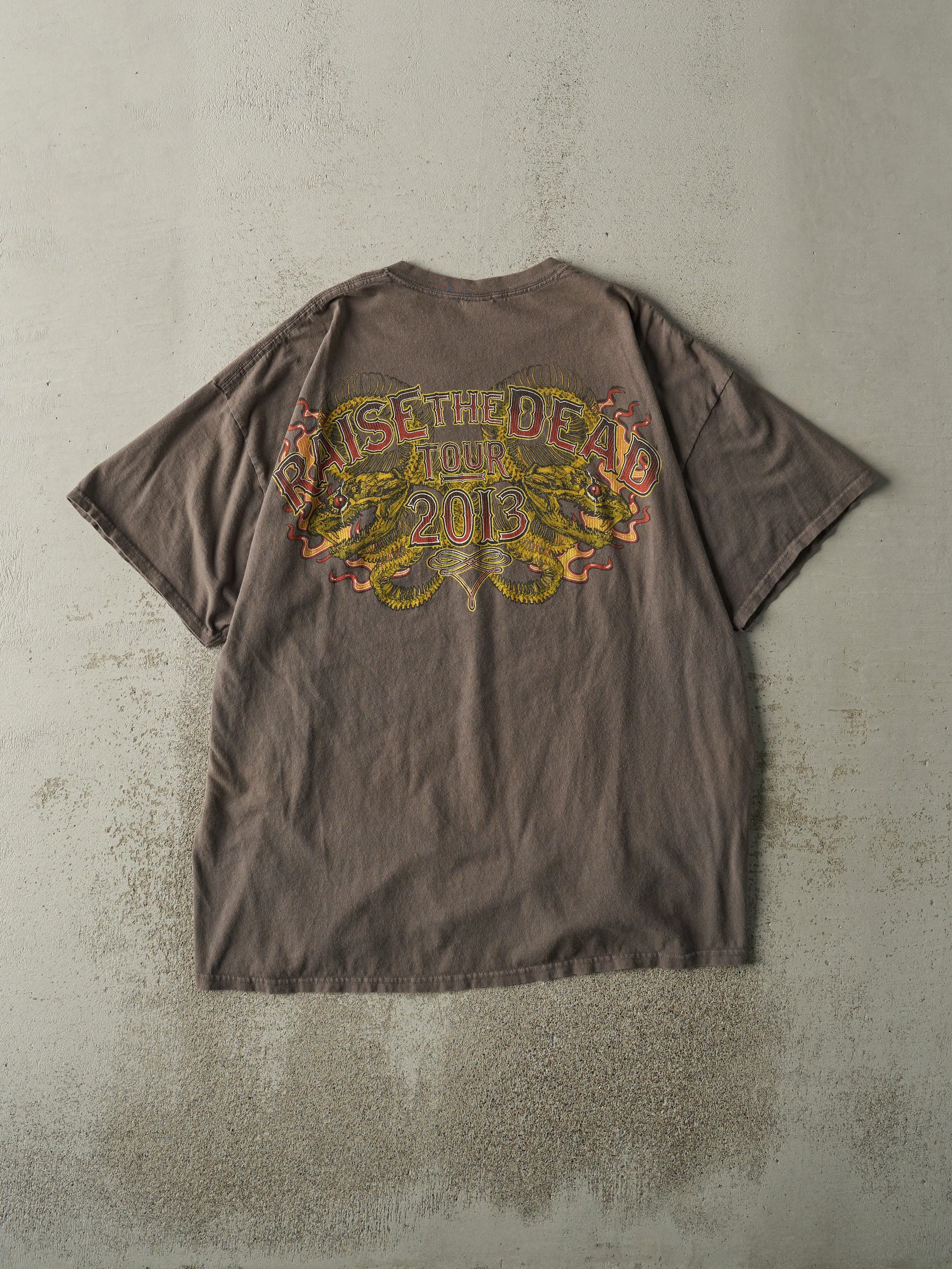 Vintage 13' Charcoal Grey Alice Cooper Raise the Dead Tour Tee (XL/XXL) sold by Rebalance Vintage product image thumbnail 2