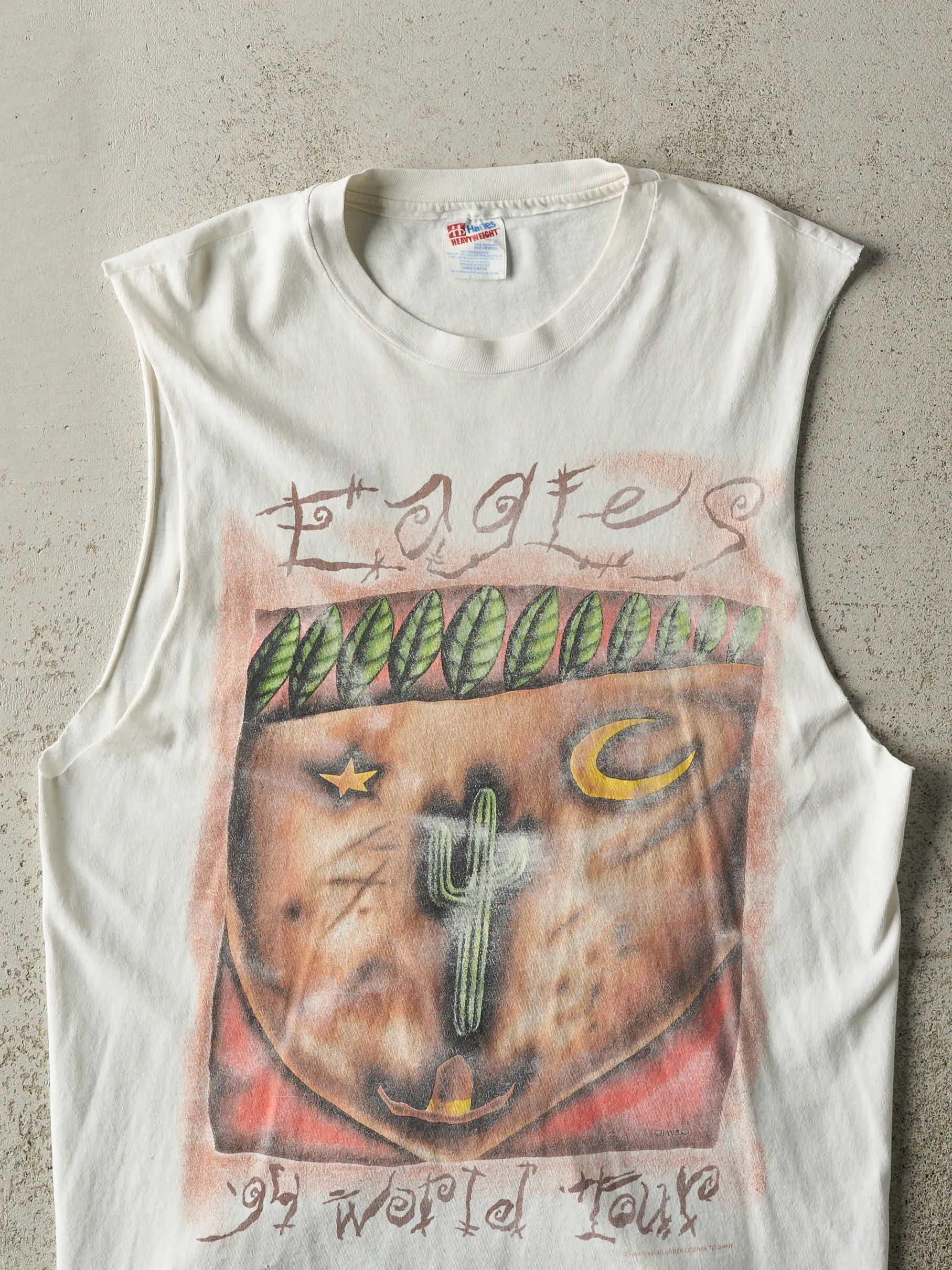 Vintage 94' White Eagles World Tour Cut Off Tee (M) sold by Rebalance Vintage product image thumbnail 3