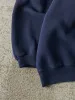 Vintage 90s Navy Blue Blank Boxy Crewneck (L) sold by Rebalance Vintage