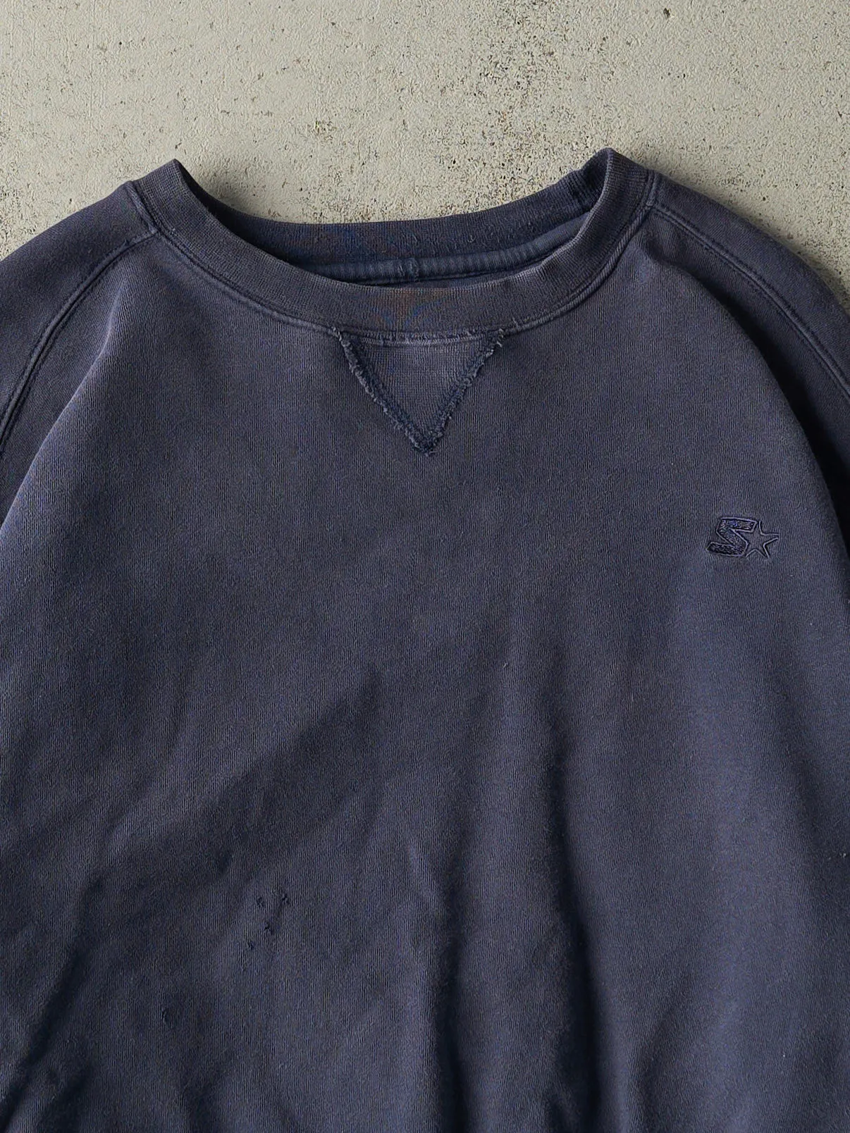 Vintage 90s Navy Blue Embroidered Starter Boxy Crewneck (M/L) sold by Rebalance Vintage product image thumbnail 2