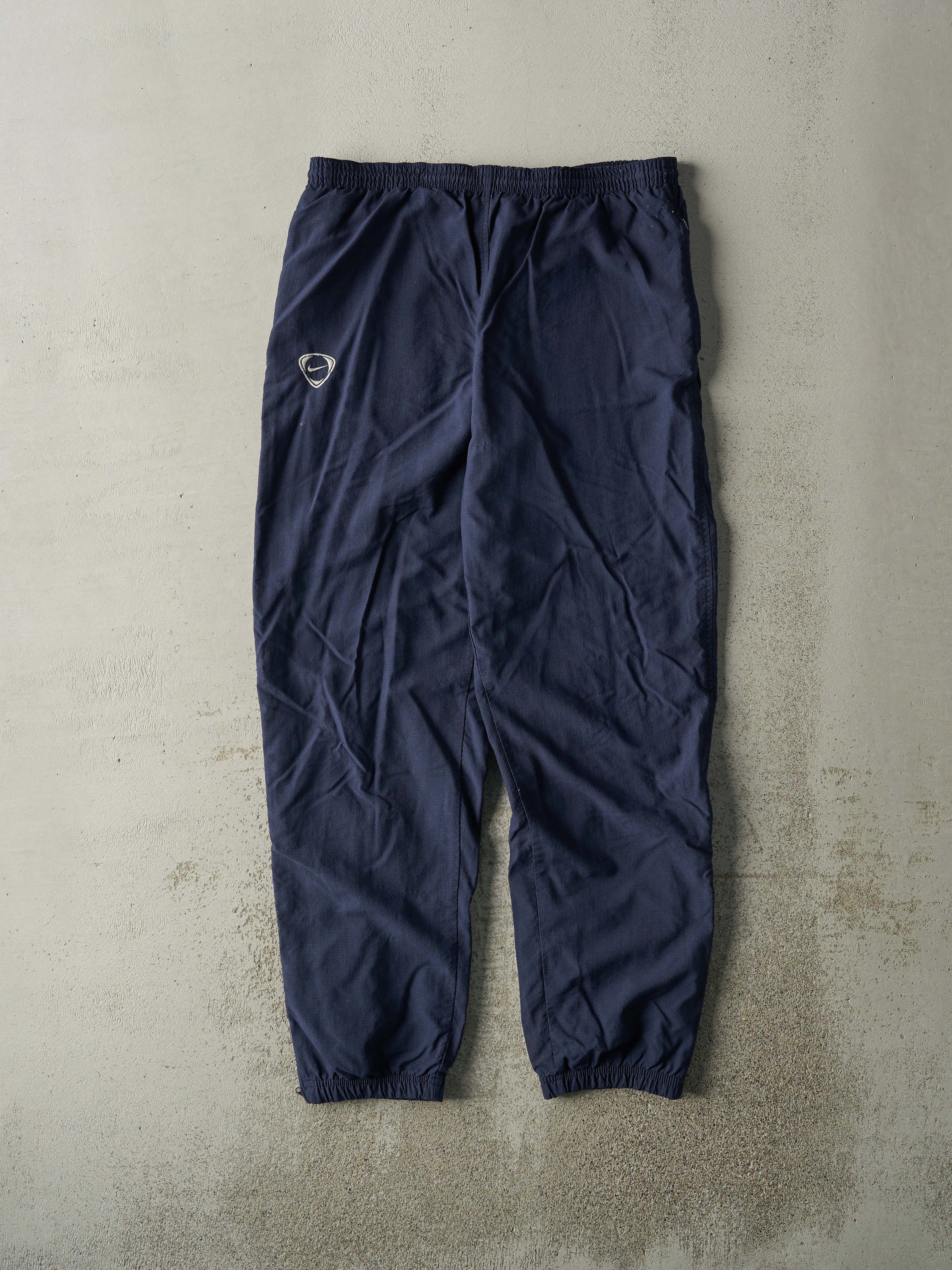 Vintage Y2K Navy Blue Nike Soccer Windbreaker Track Pants (35.5x31.5) sold by Rebalance Vintage