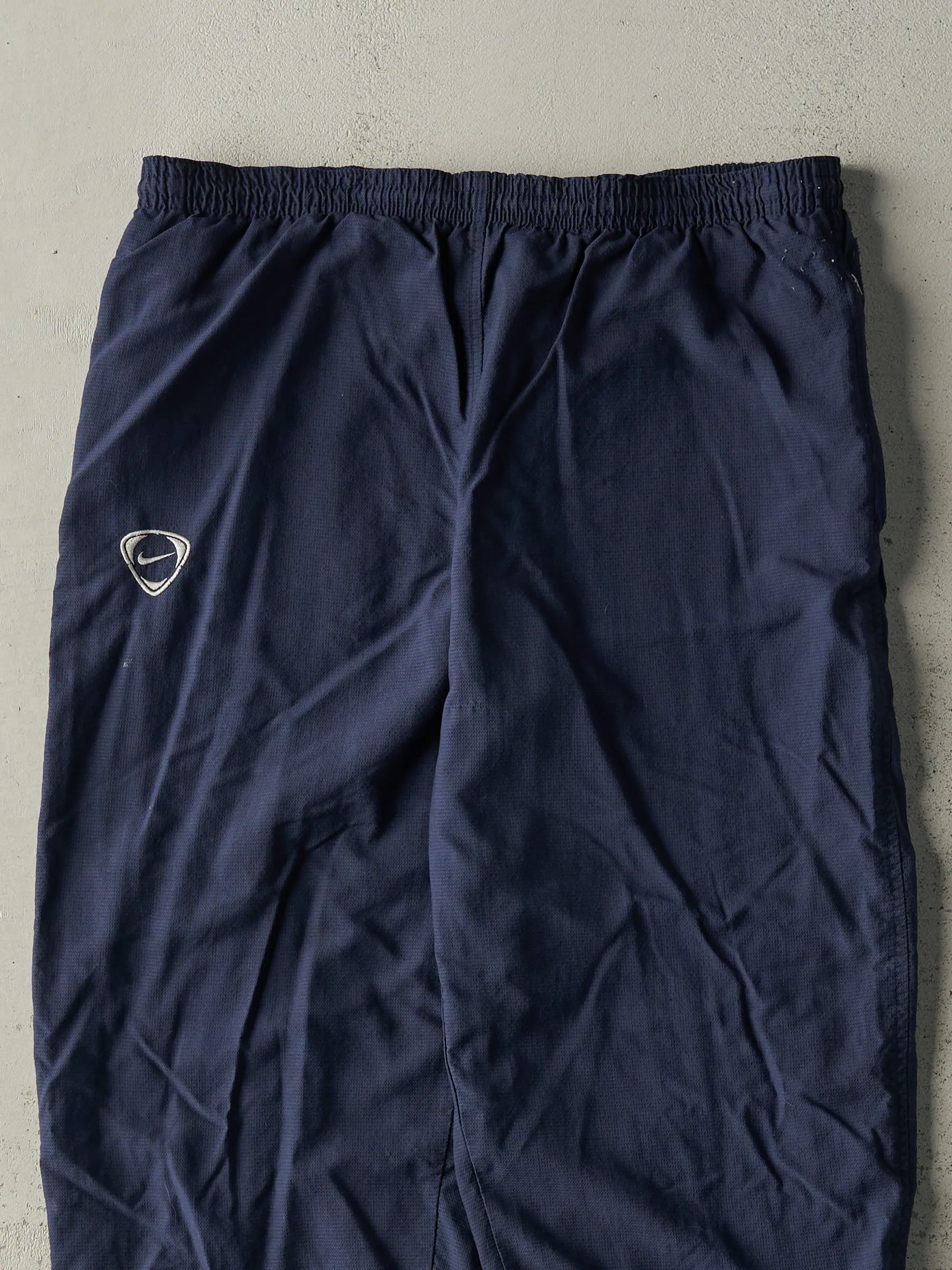 Vintage Y2K Navy Blue Nike Soccer Windbreaker Track Pants (35.5x31.5) sold by Rebalance Vintage product image thumbnail 3