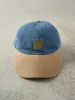 Vintage 90s Denim & Beige Embroidered Two Tone Leather Strap back sold by Rebalance Vintage