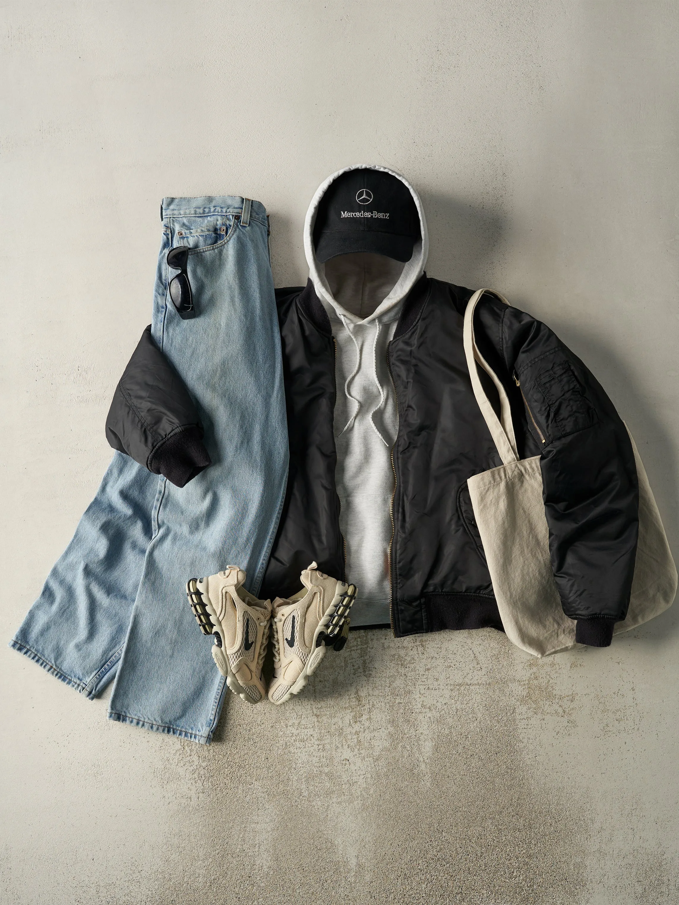 Vintage 90s Black & Orange Reversible Bomber Flight Jacket (XL) sold by Rebalance Vintage product image thumbnail 2