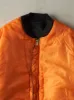 Vintage 90s Black & Orange Reversible Bomber Flight Jacket (XL) sold by Rebalance Vintage
