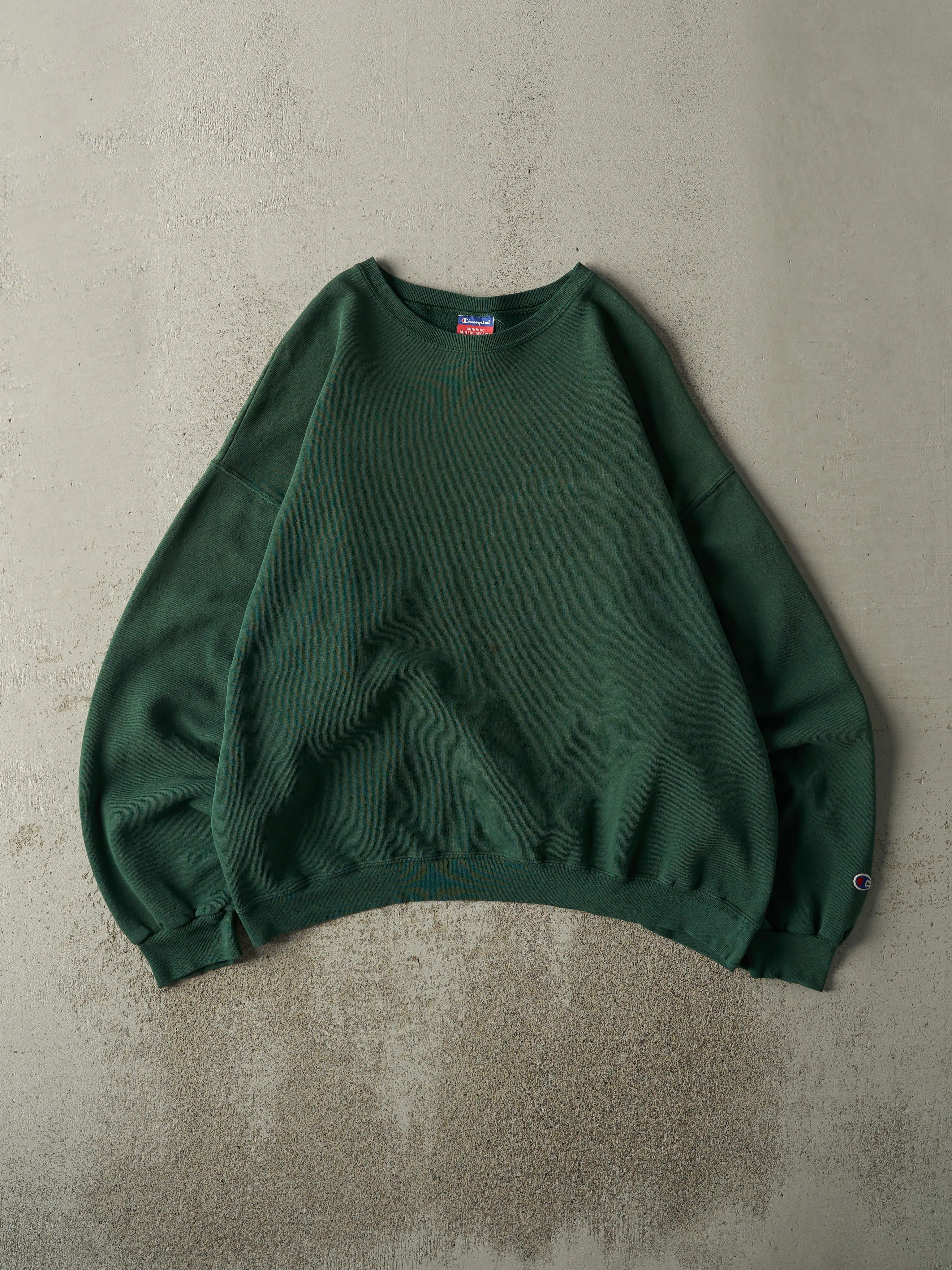 Vintage Y2K Green Champion Crewneck (XL) sold by Rebalance Vintage