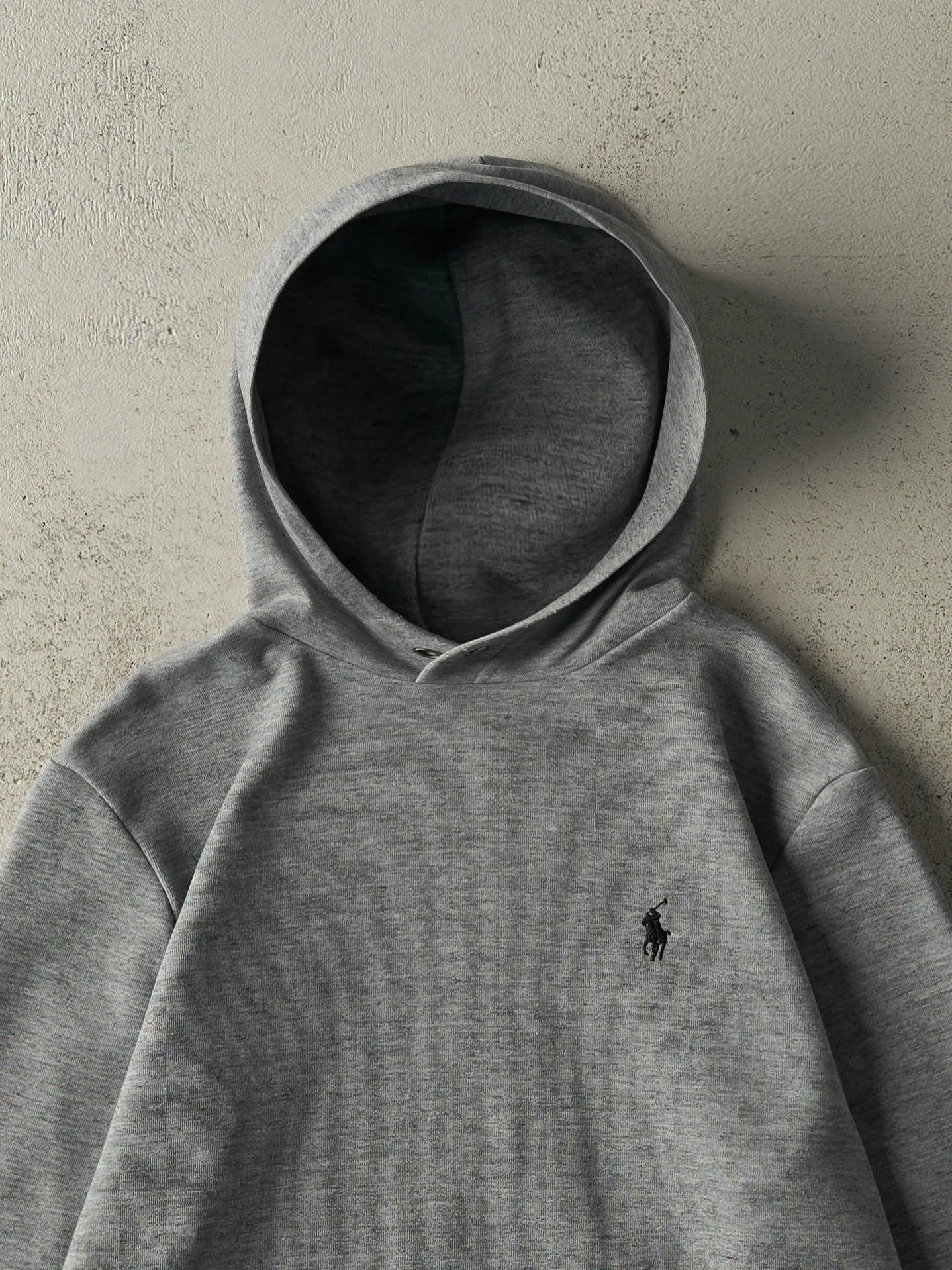 Vintage Y2K Grey Embroidered Polo Ralph Lauren Hoodie (S) sold by Rebalance Vintage product image thumbnail 2
