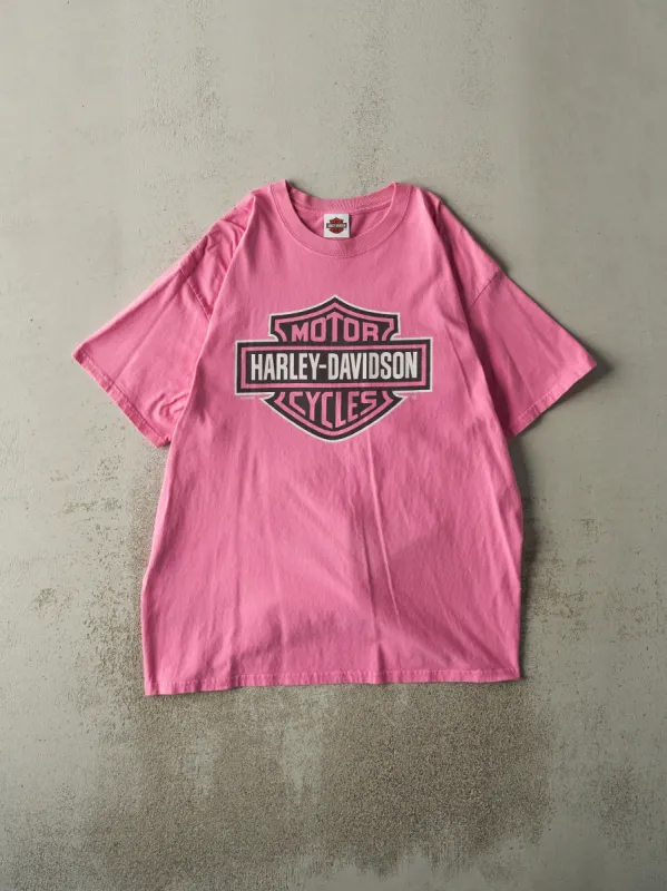 Vintage 10' Pink Fort Worth Texas Harley Davidson Tee (L) sold by Rebalance Vintage