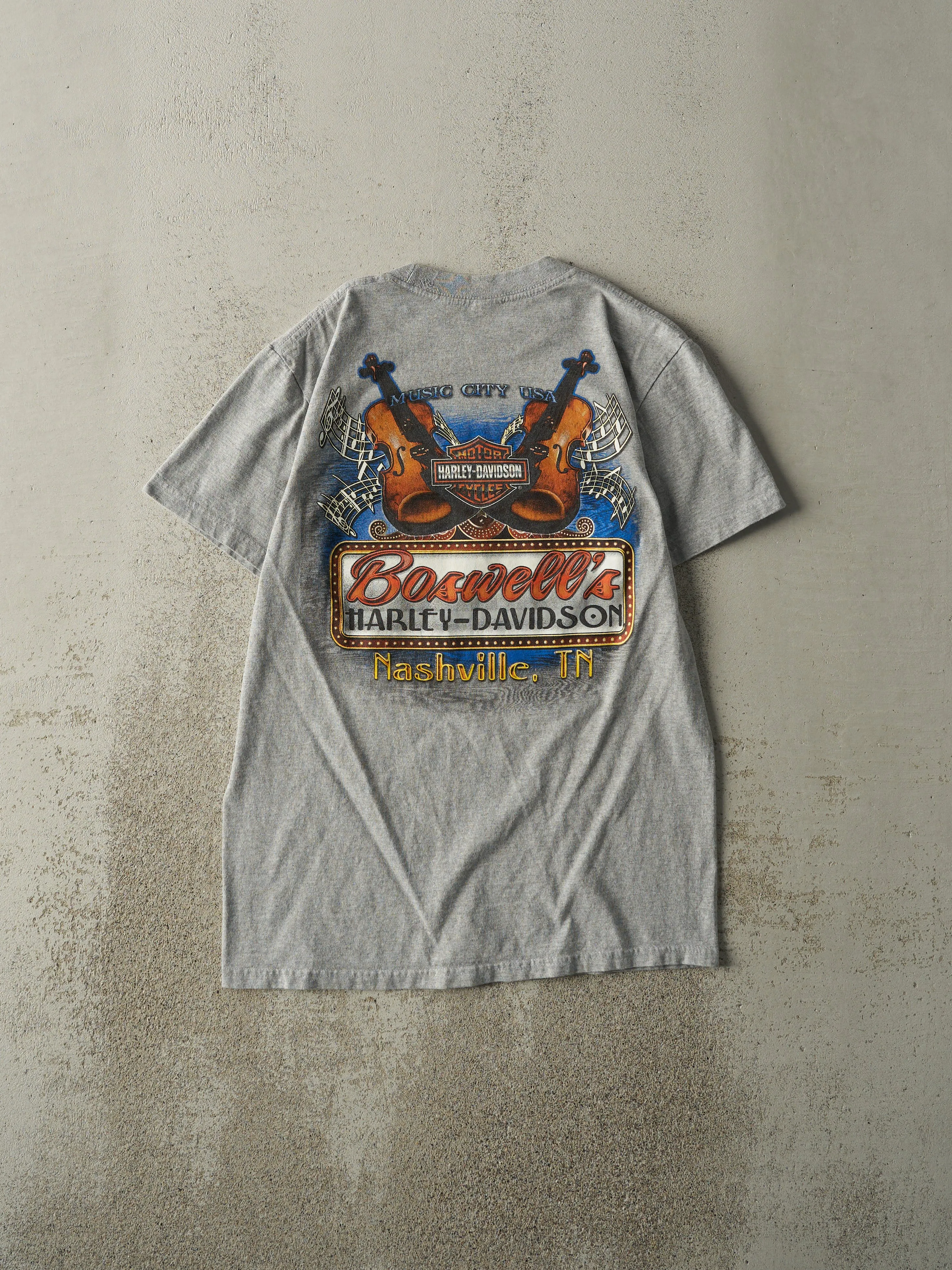 Vintage 10' Grey Nashville TN Harley Davidson Tee (S/M) sold by Rebalance Vintage product image thumbnail 2