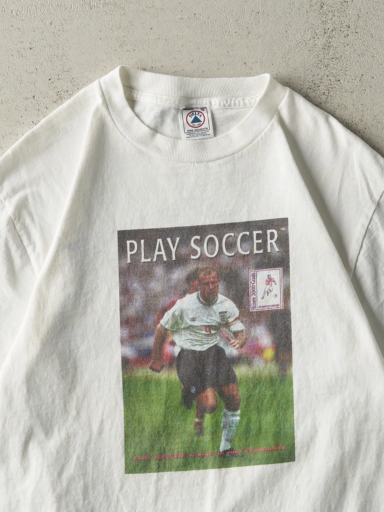 Vintage 00' White Play Soccer Umbro Tee (S) sold by Rebalance Vintage product image thumbnail 3
