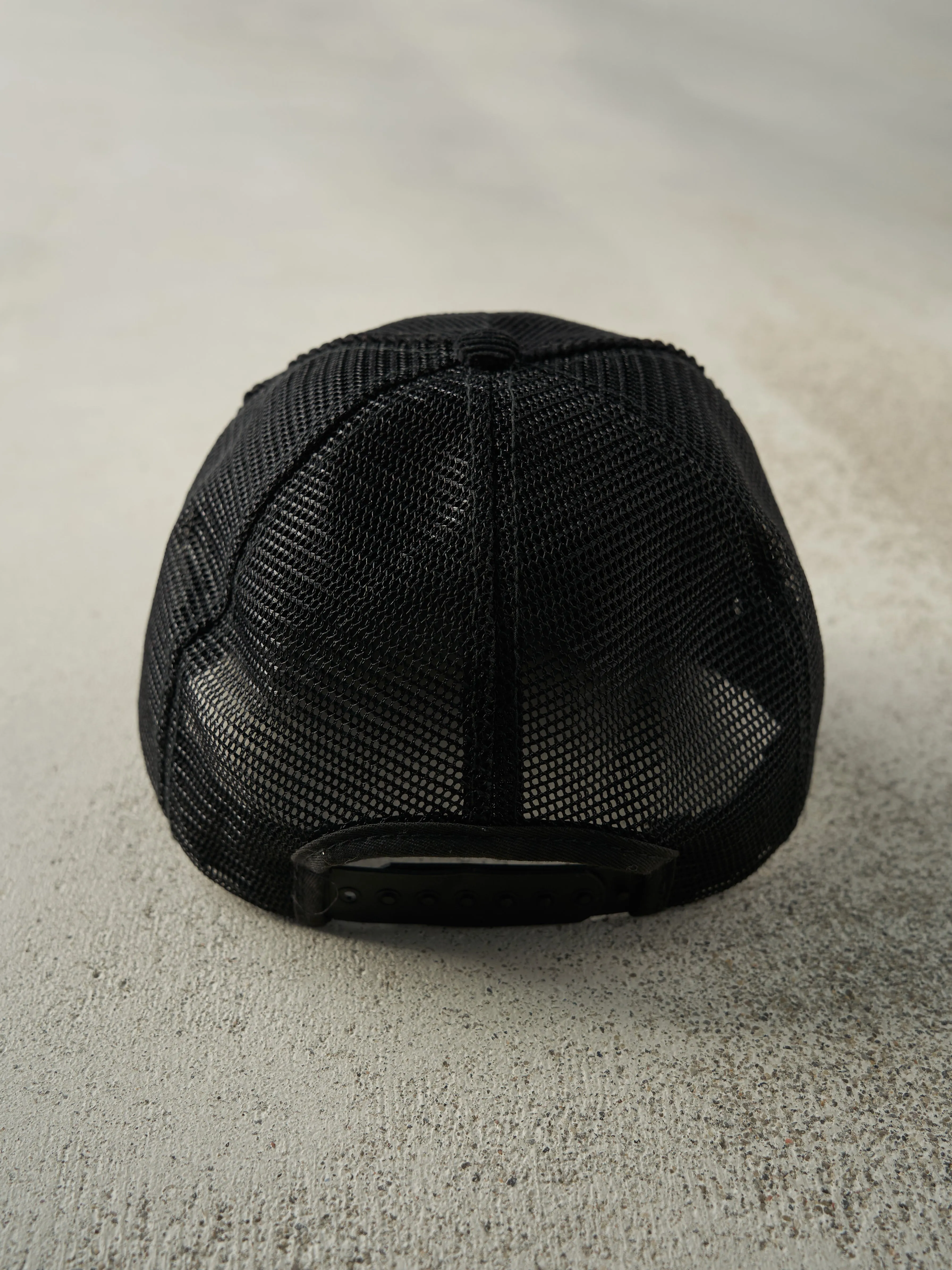Vintage 80s Black Commercial Equipment Embroidered Corduroy Trucker Hat sold by Rebalance Vintage product image thumbnail 3
