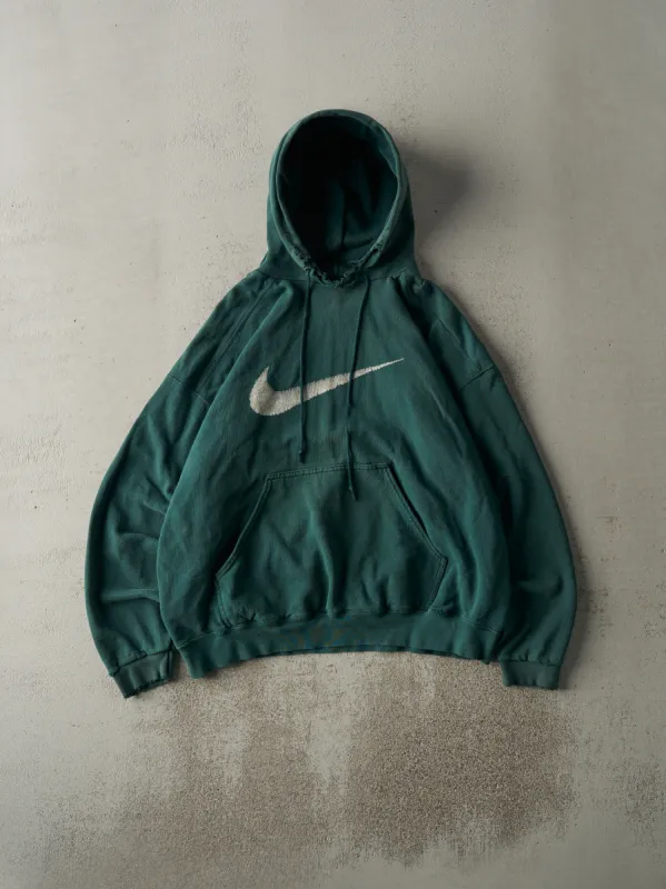 Vintage 90s Green Nike Swoosh Hoodie (L/XL) sold by Rebalance Vintage