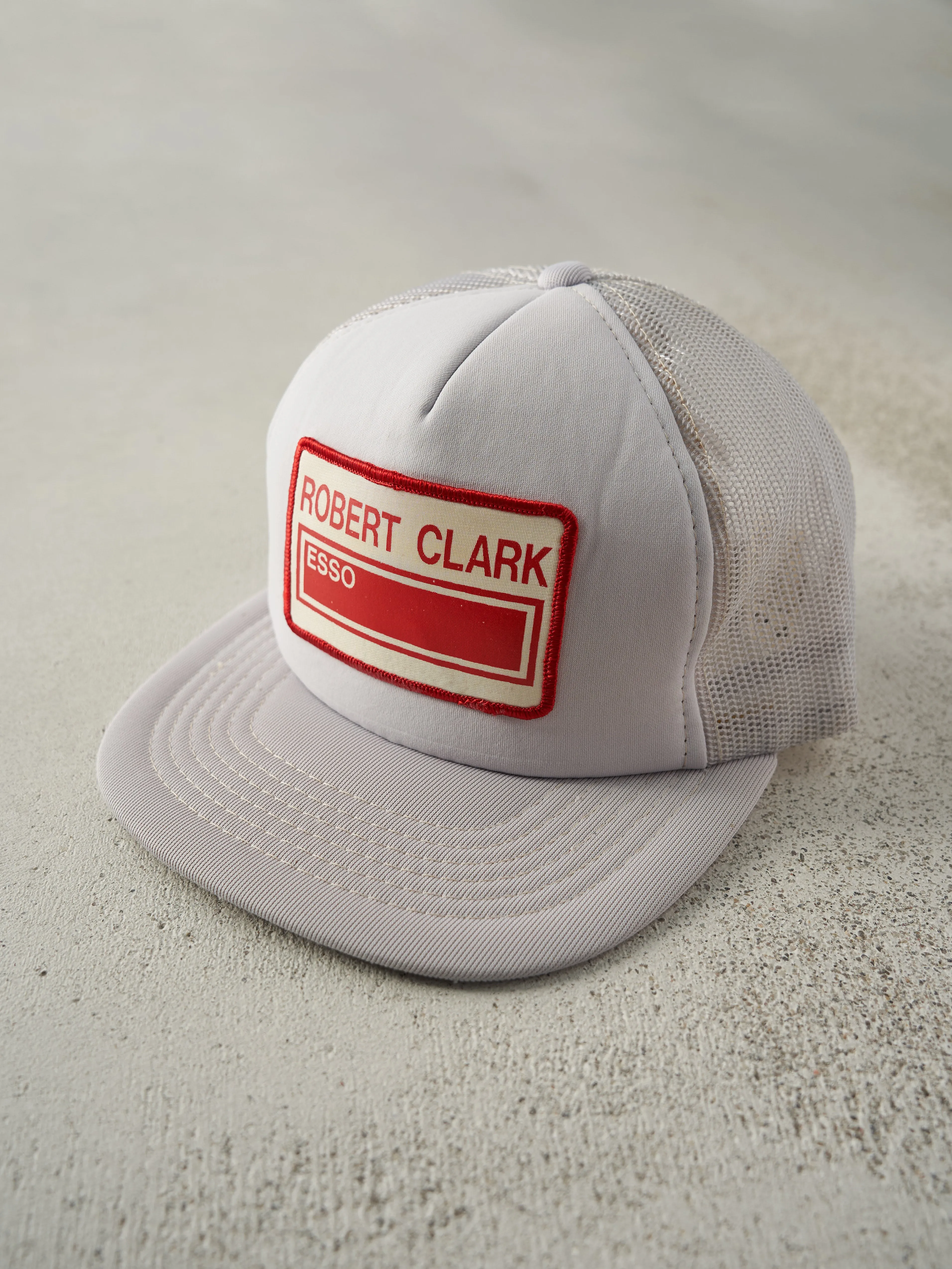 Vintage 80s Grey Robert Clark Esso Foam Trucker Hat sold by Rebalance Vintage product image thumbnail 2