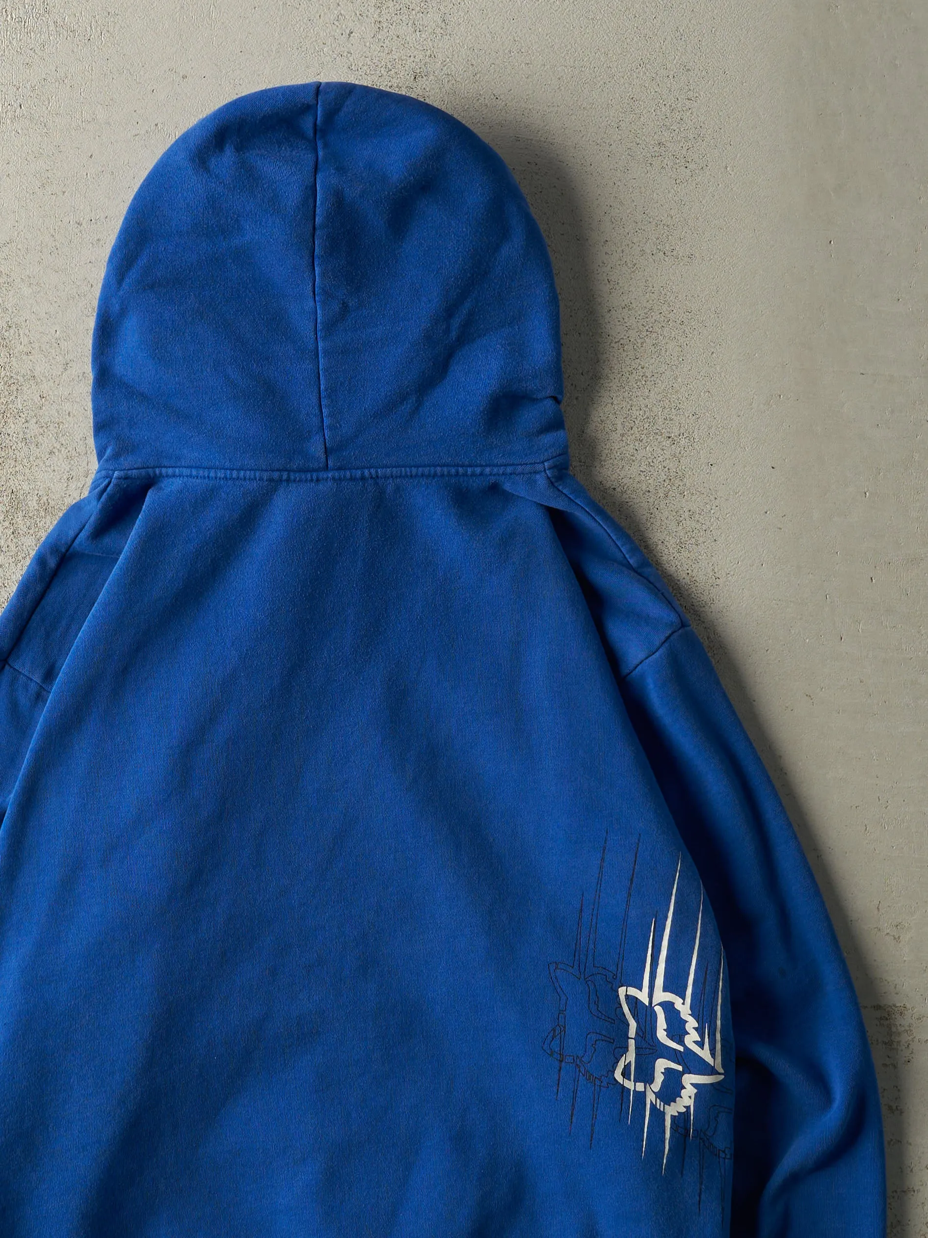 Vintage Y2K Blue Fox Racing Zip Up Hoodie (M/L) sold by Rebalance Vintage product image thumbnail 3