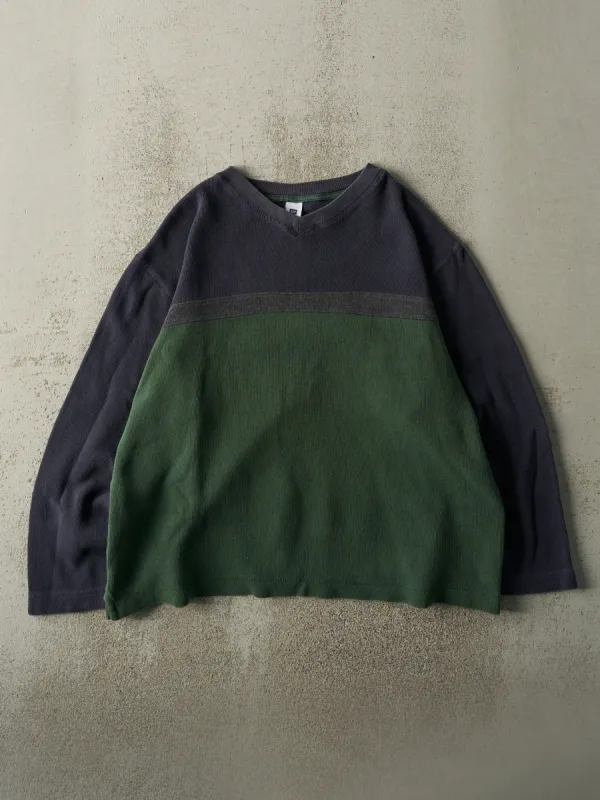 Yeezy Gap x Balenciaga Dove 3/4 Sleeve Tee Dark Blue | Parallel